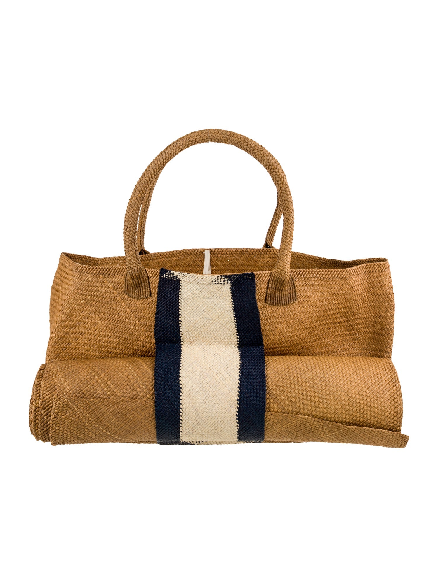 Johanna Ortiz Straw Top Handle Bag