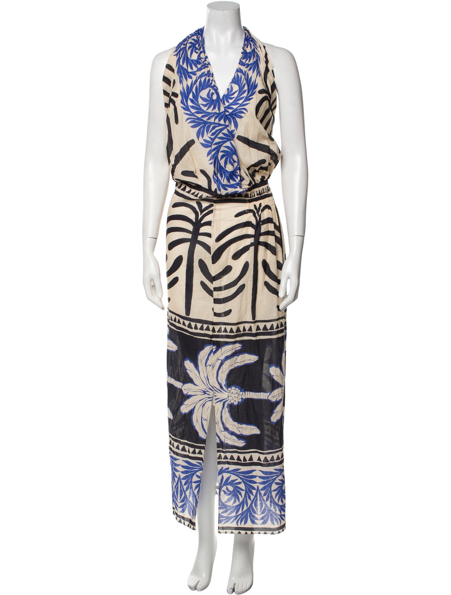 Johanna Ortiz Printed Long Dress