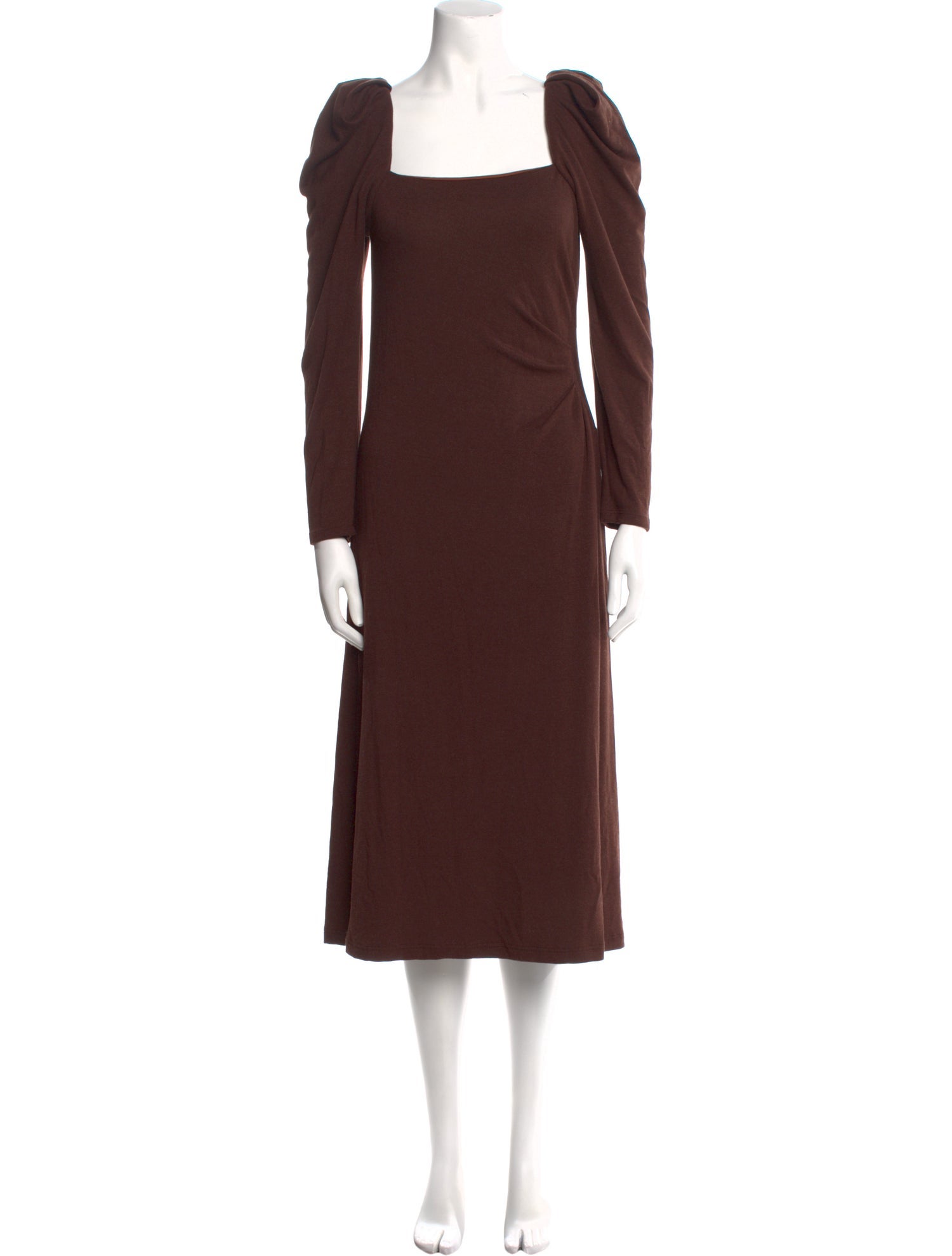 Johanna Ortiz Square Neckline Long Dress