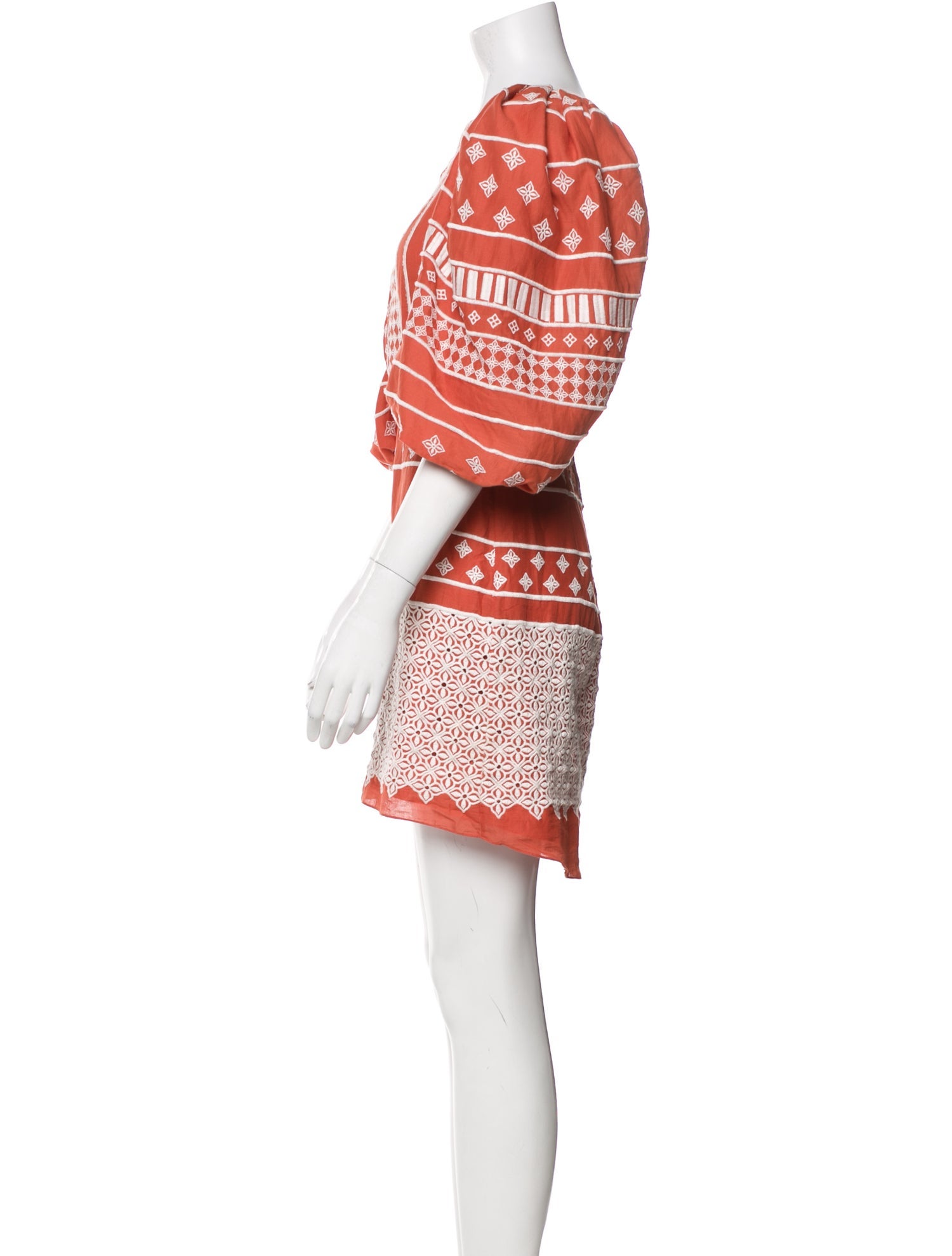 Johanna Ortiz Printed Square Neckline Tunic