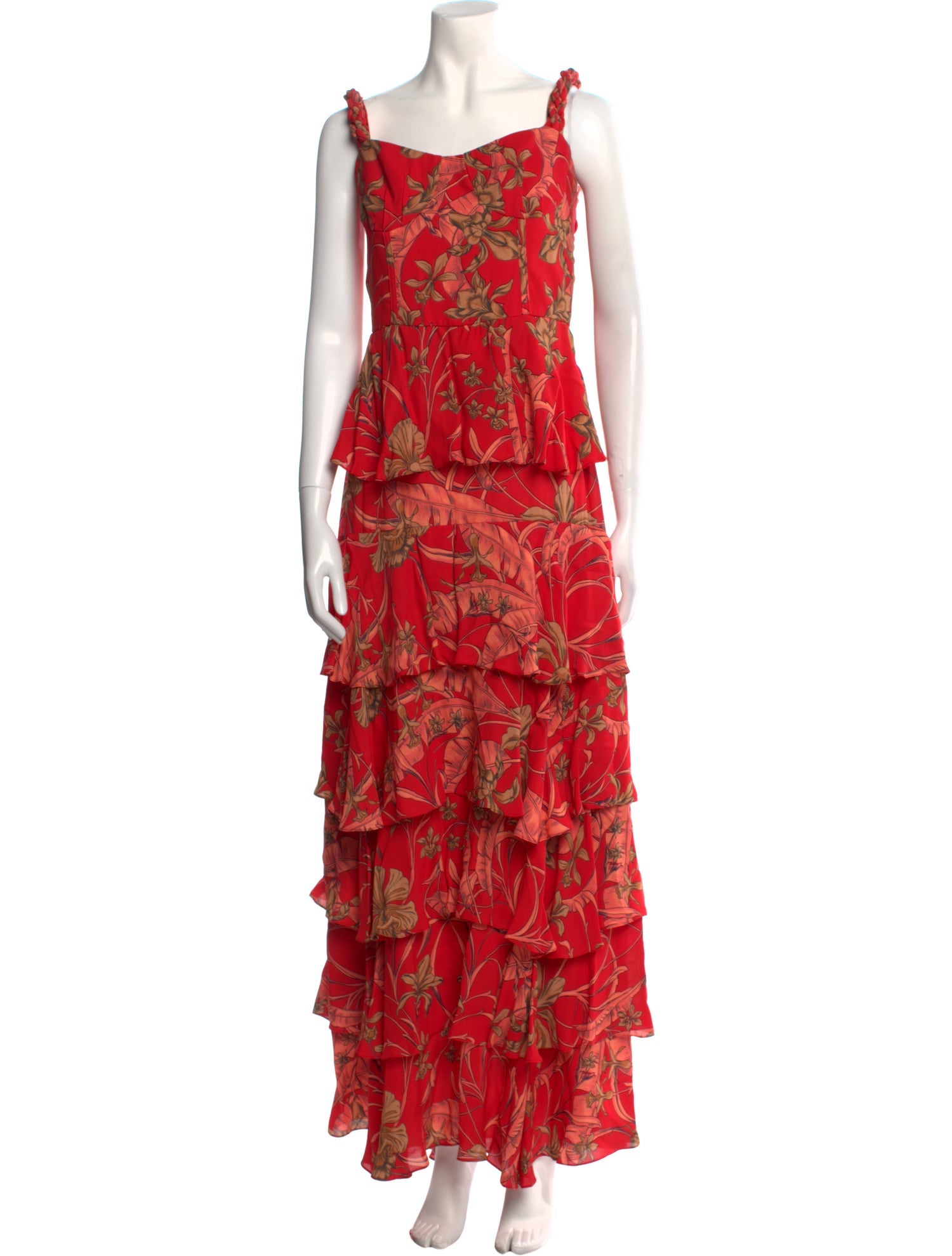 Johanna Ortiz Floral Print Long Dress