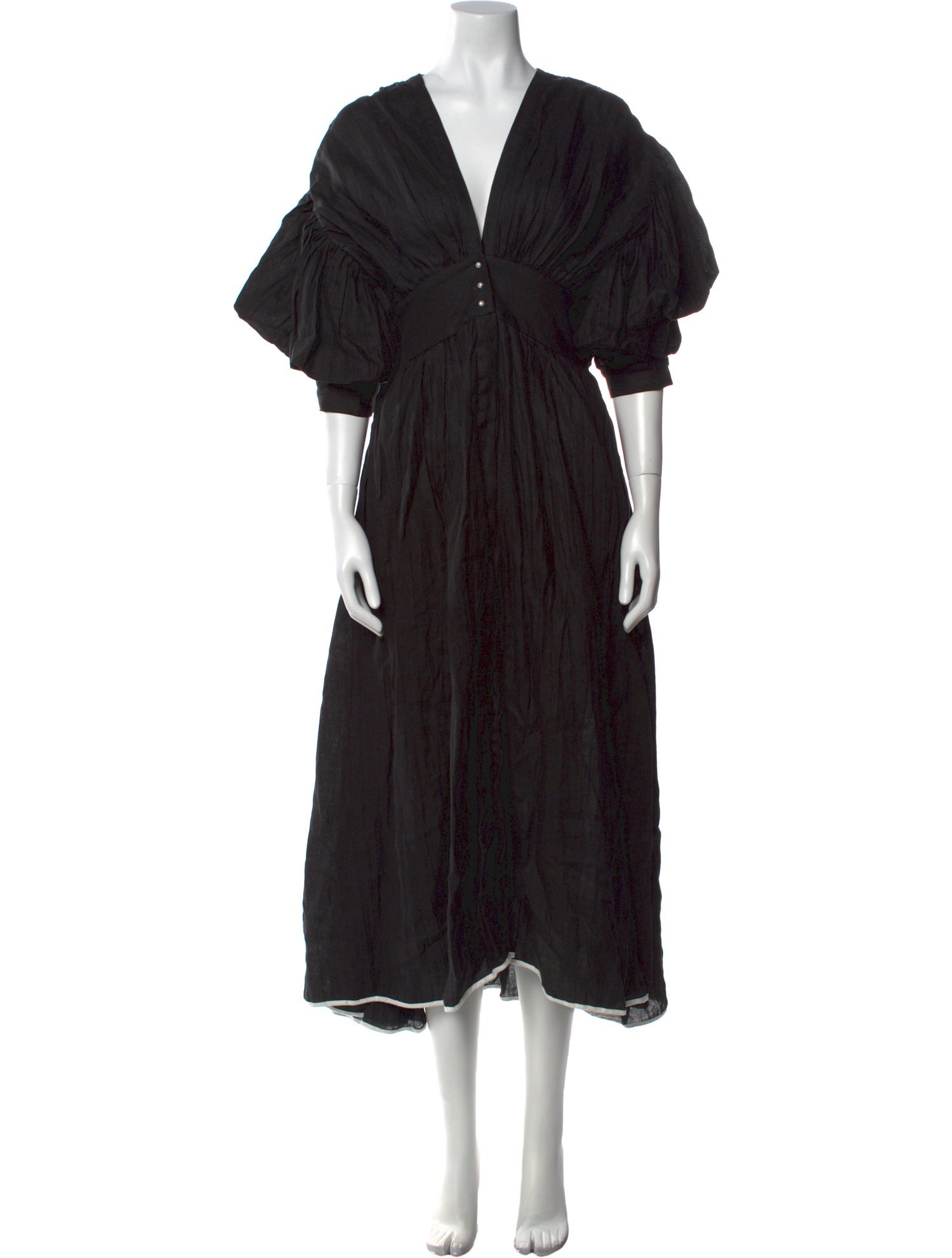 Johanna Ortiz Linen Long Dress