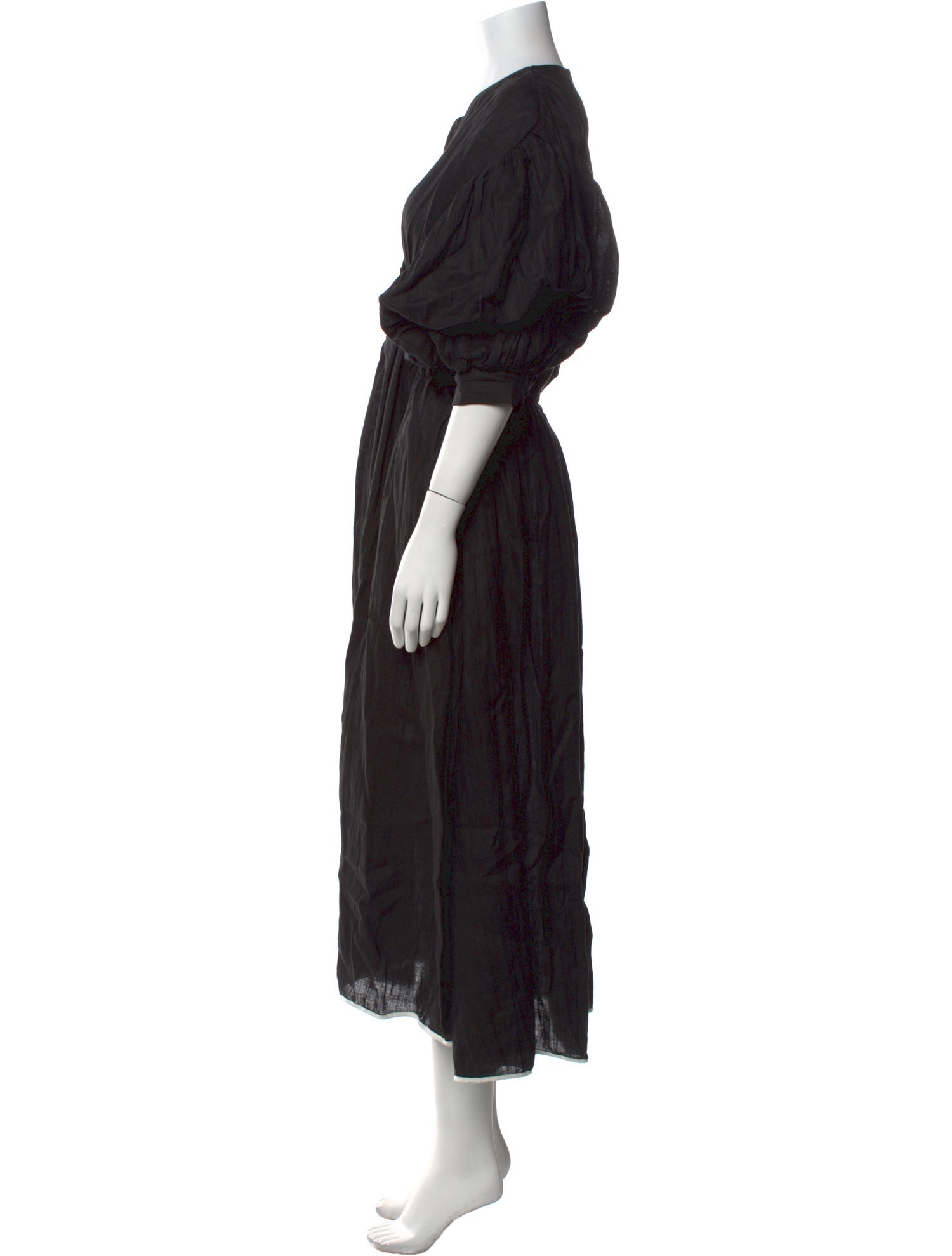 Johanna Ortiz Linen Long Dress