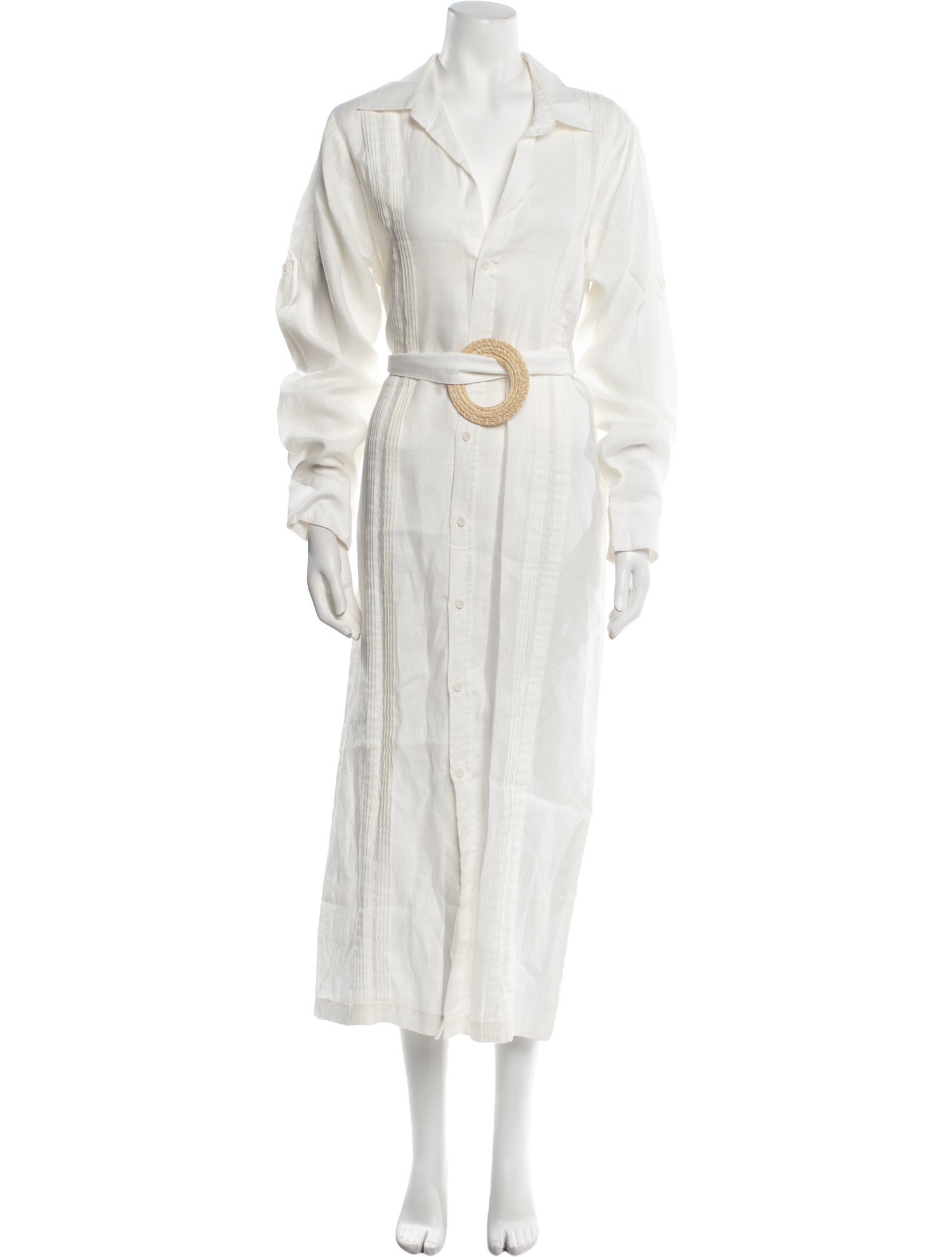 Johanna Ortiz Linen Long Dress