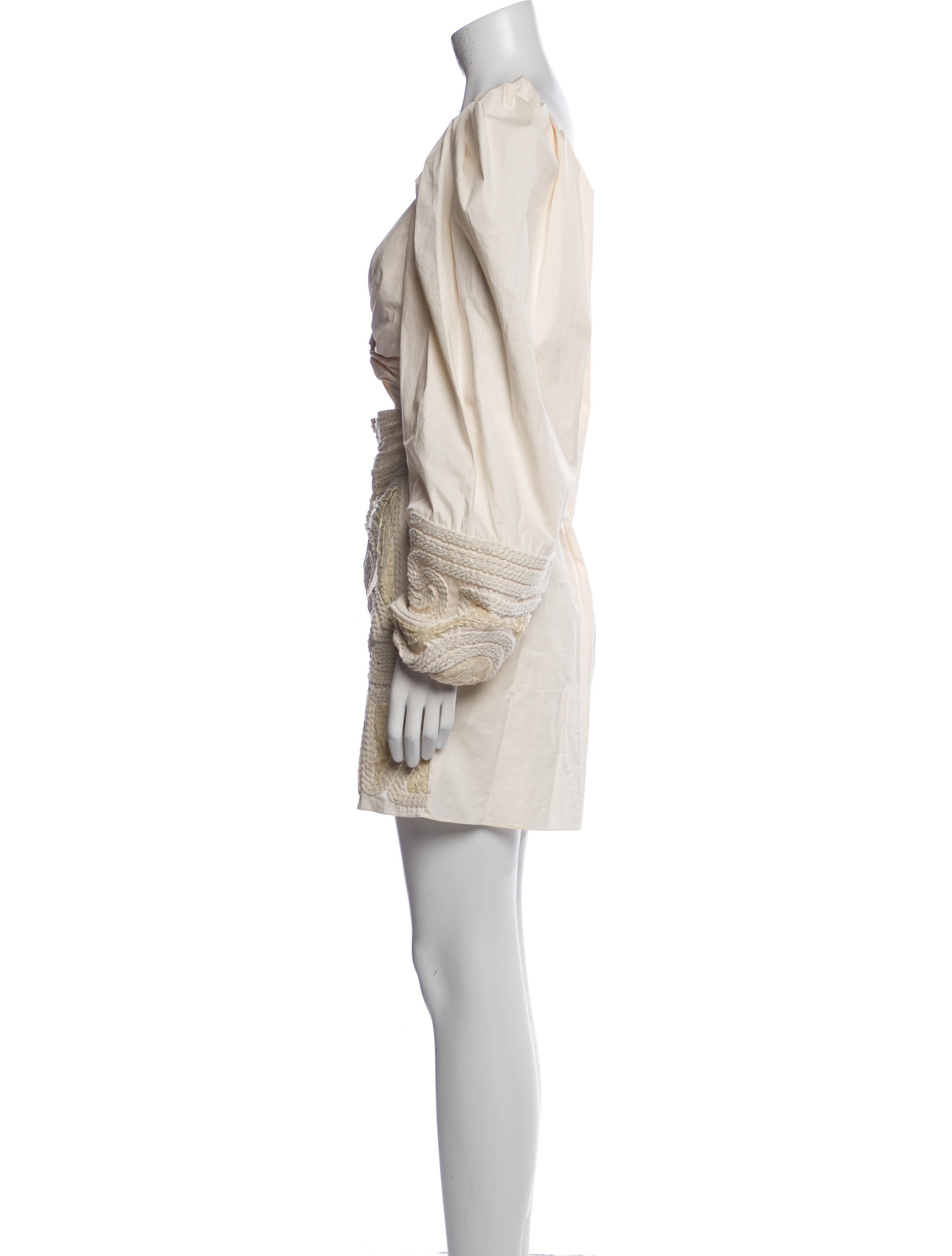 Johanna Ortiz V-Neck Mini Dress