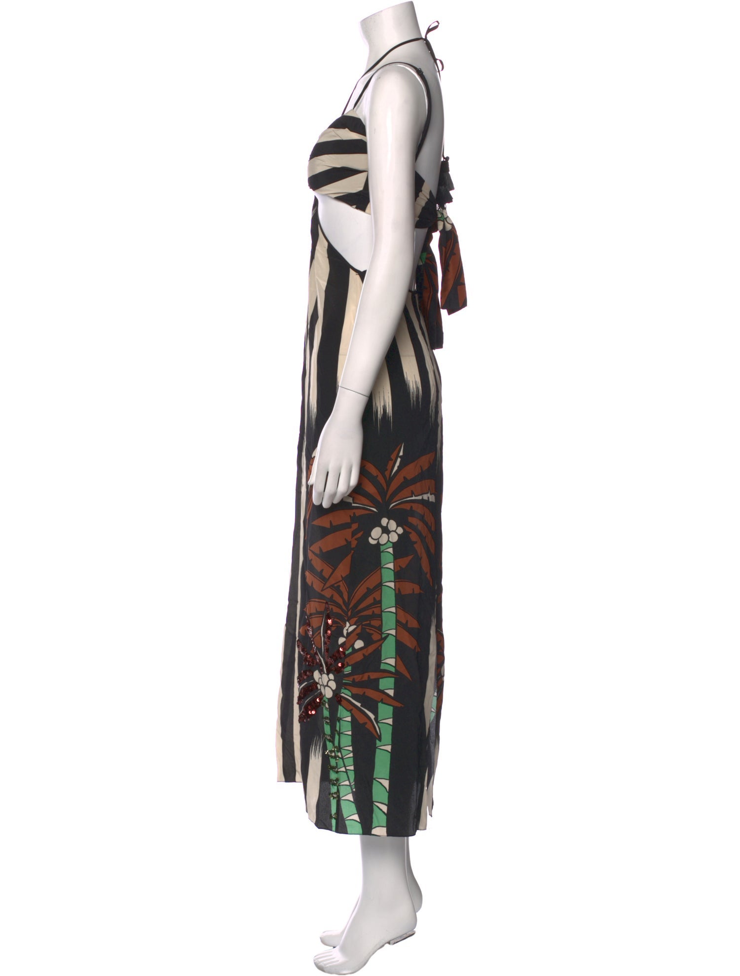 Johanna Ortiz Silk Long Dress