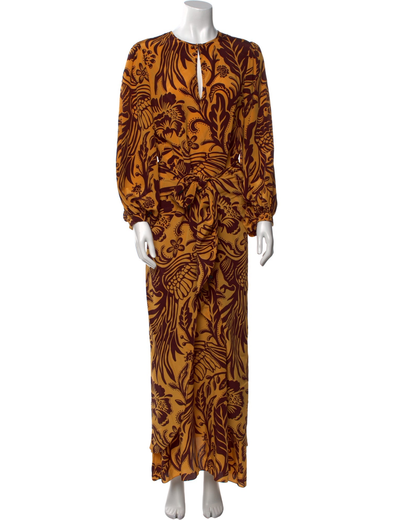 Johanna Ortiz Printed Long Dress