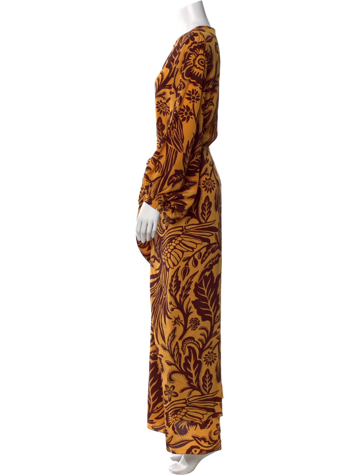 Johanna Ortiz Printed Long Dress