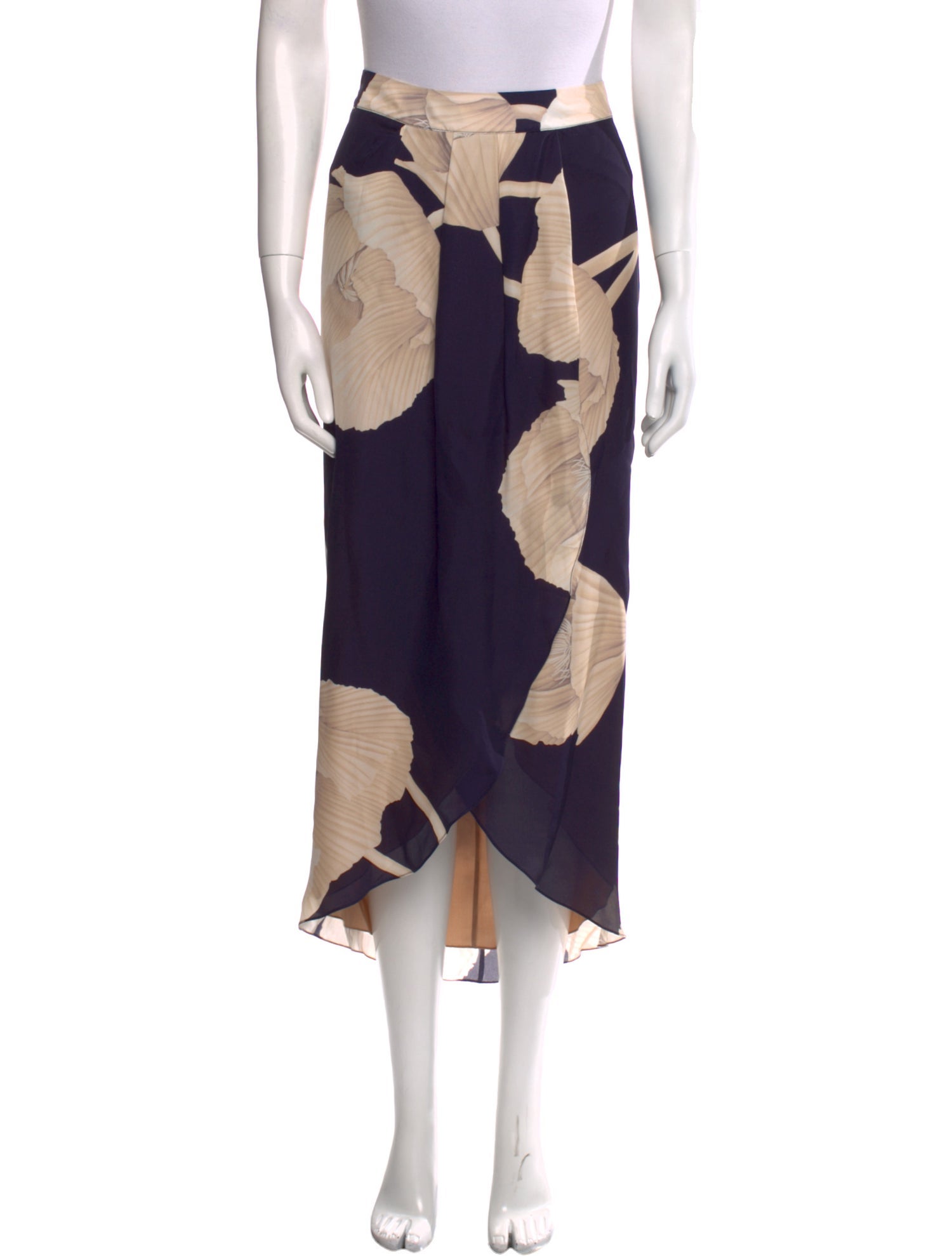 Johanna Ortiz Silk Midi Length Skirt