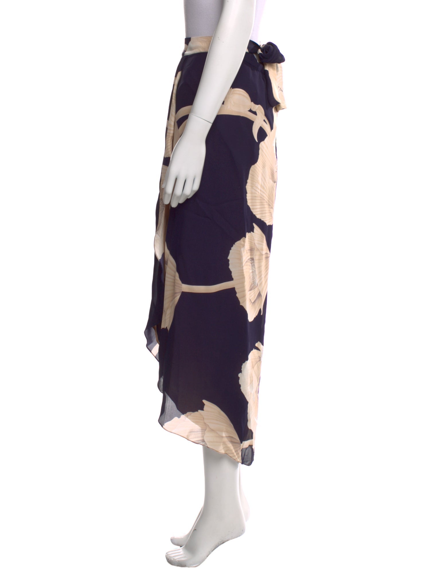 Johanna Ortiz Silk Midi Length Skirt