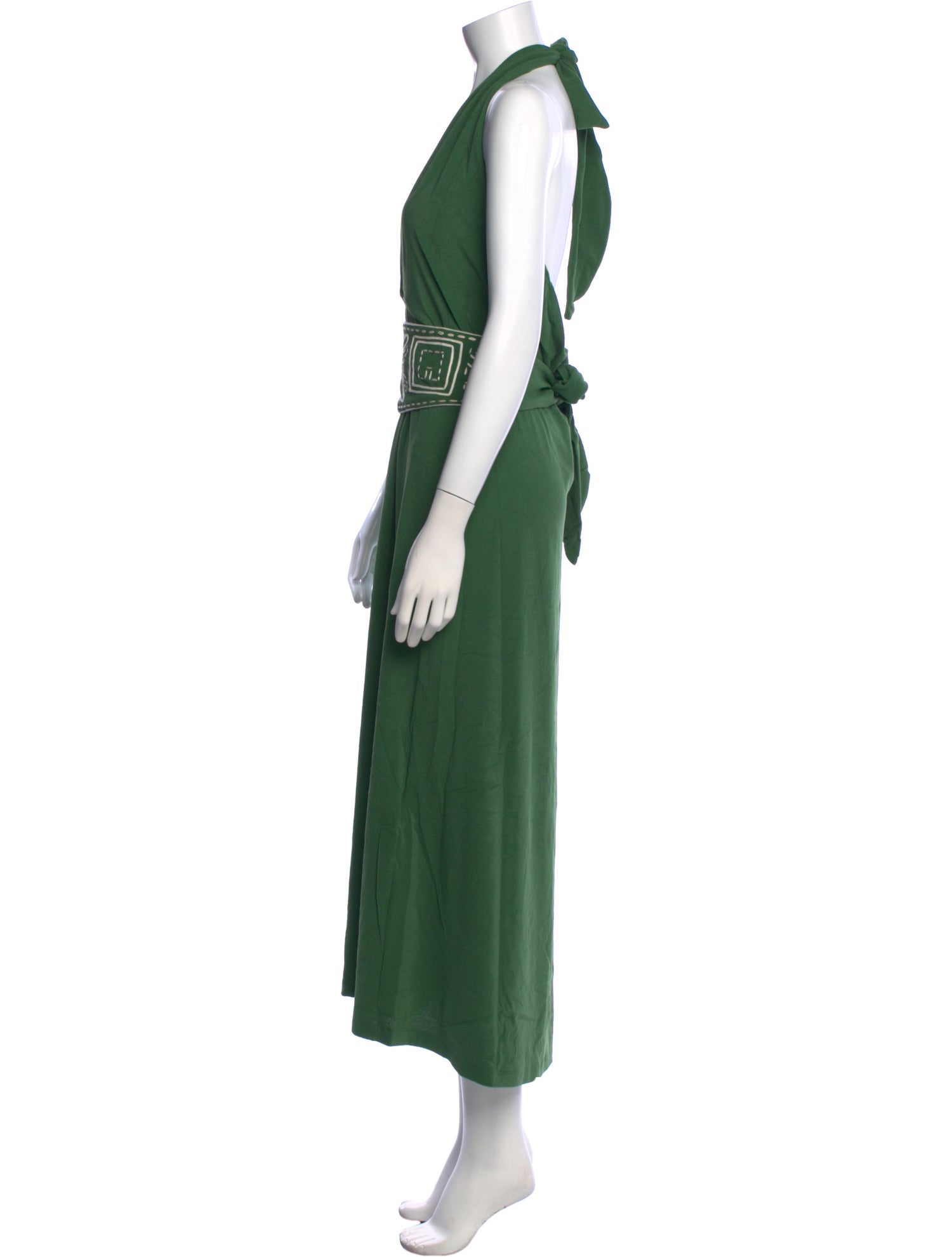 Johanna Ortiz V-Neck Long Dress w/ Tags