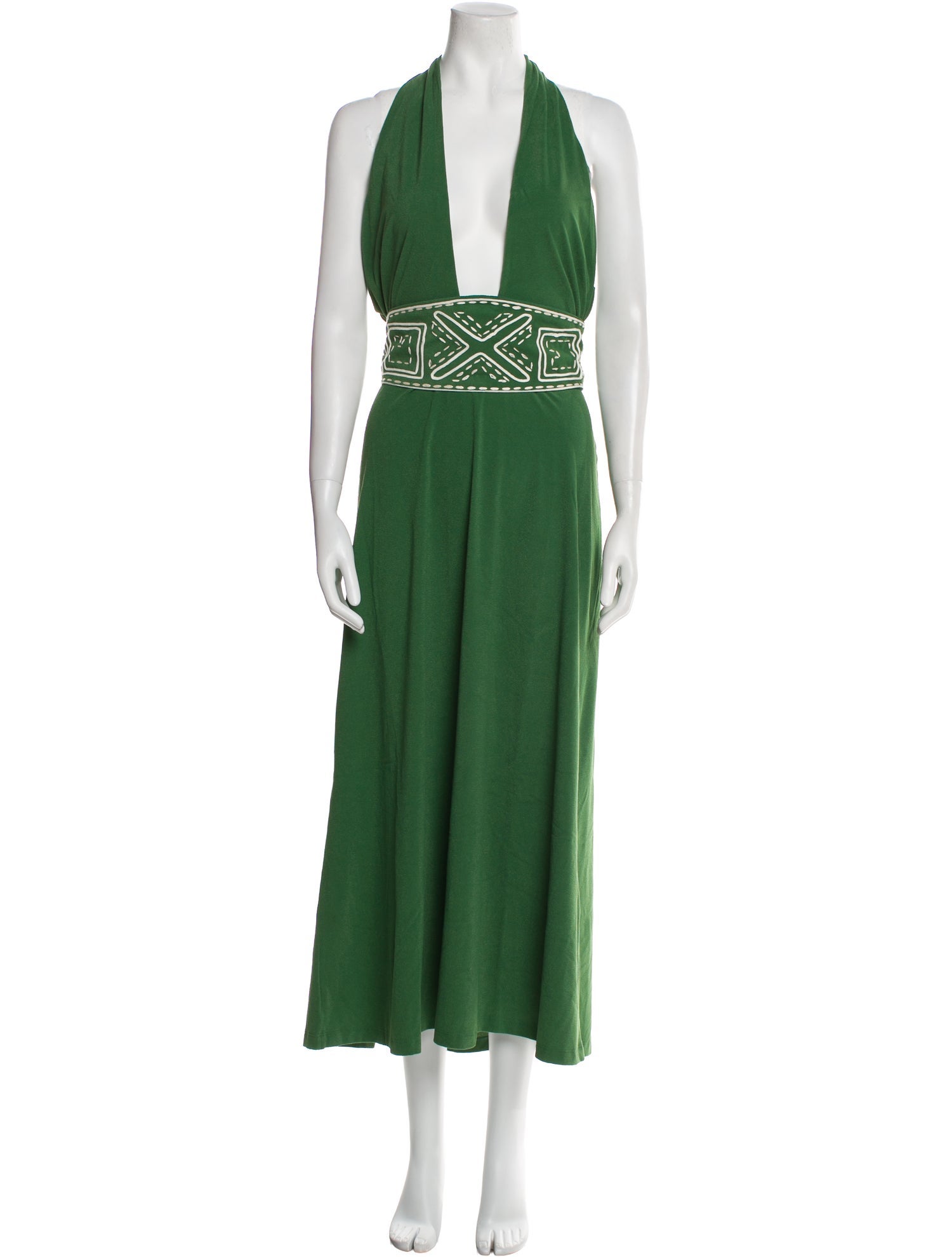 Johanna Ortiz Halterneck Long Dress w/ Tags