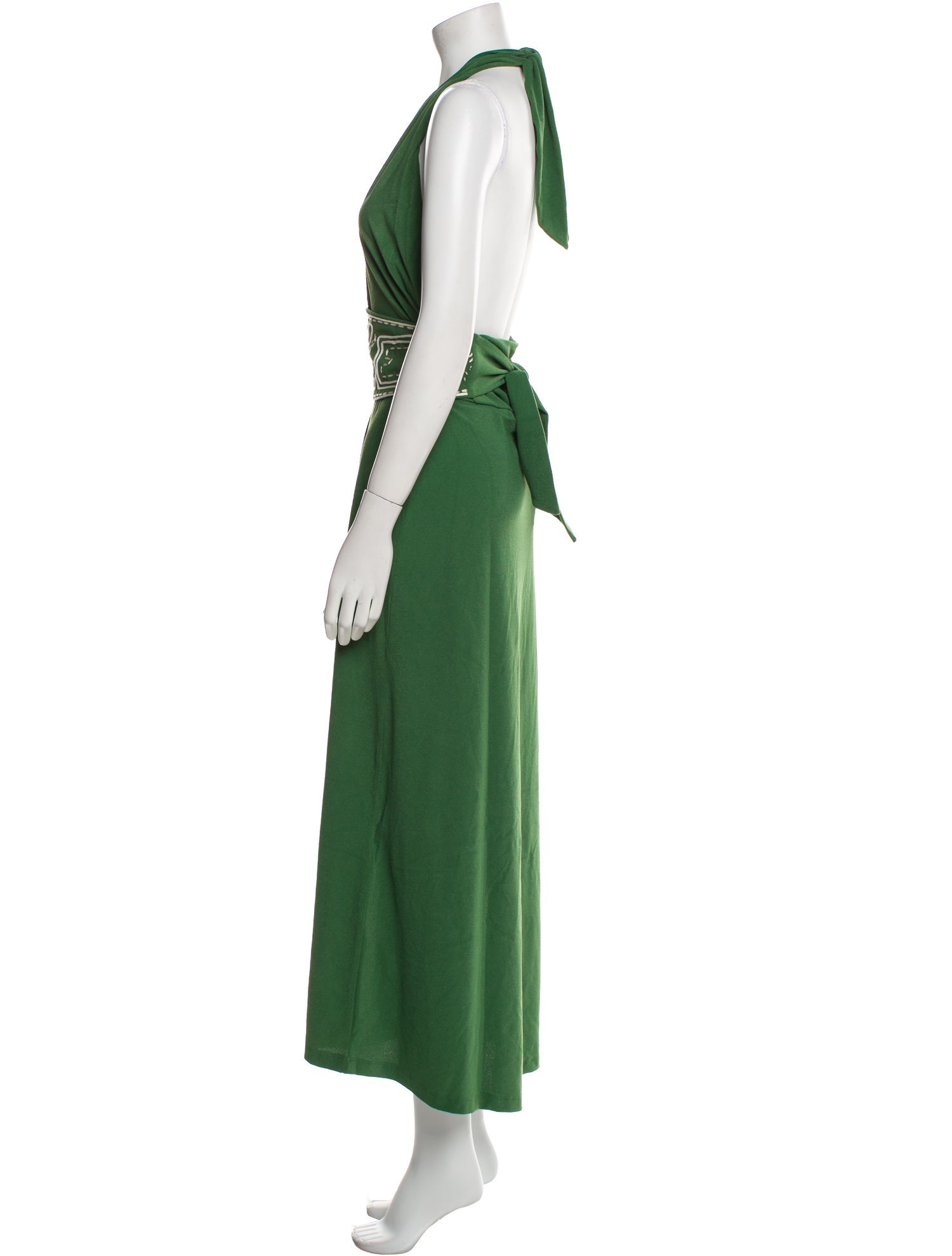 Johanna Ortiz Halterneck Long Dress w/ Tags
