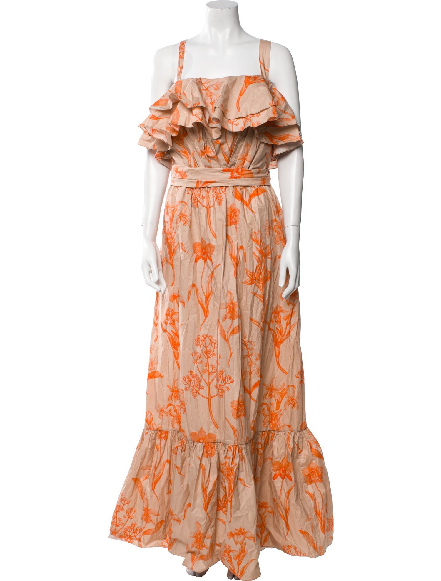 Johanna Ortiz Floral Print Long Dress w/ Tags