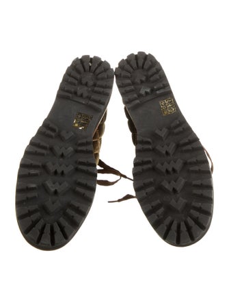 Johanna Ortiz Velvet Lace-Up Boots