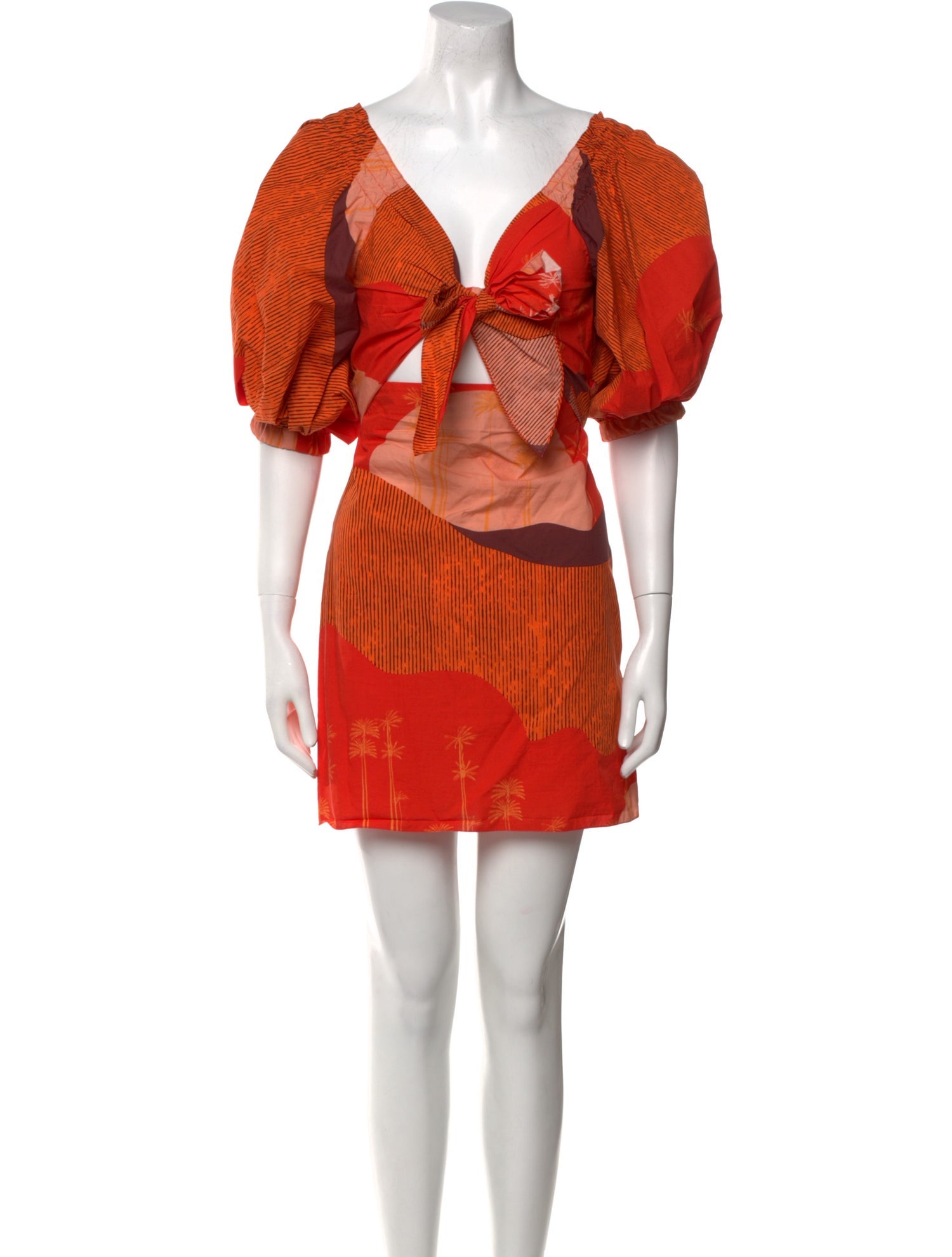 Johanna Ortiz Printed Mini Dress