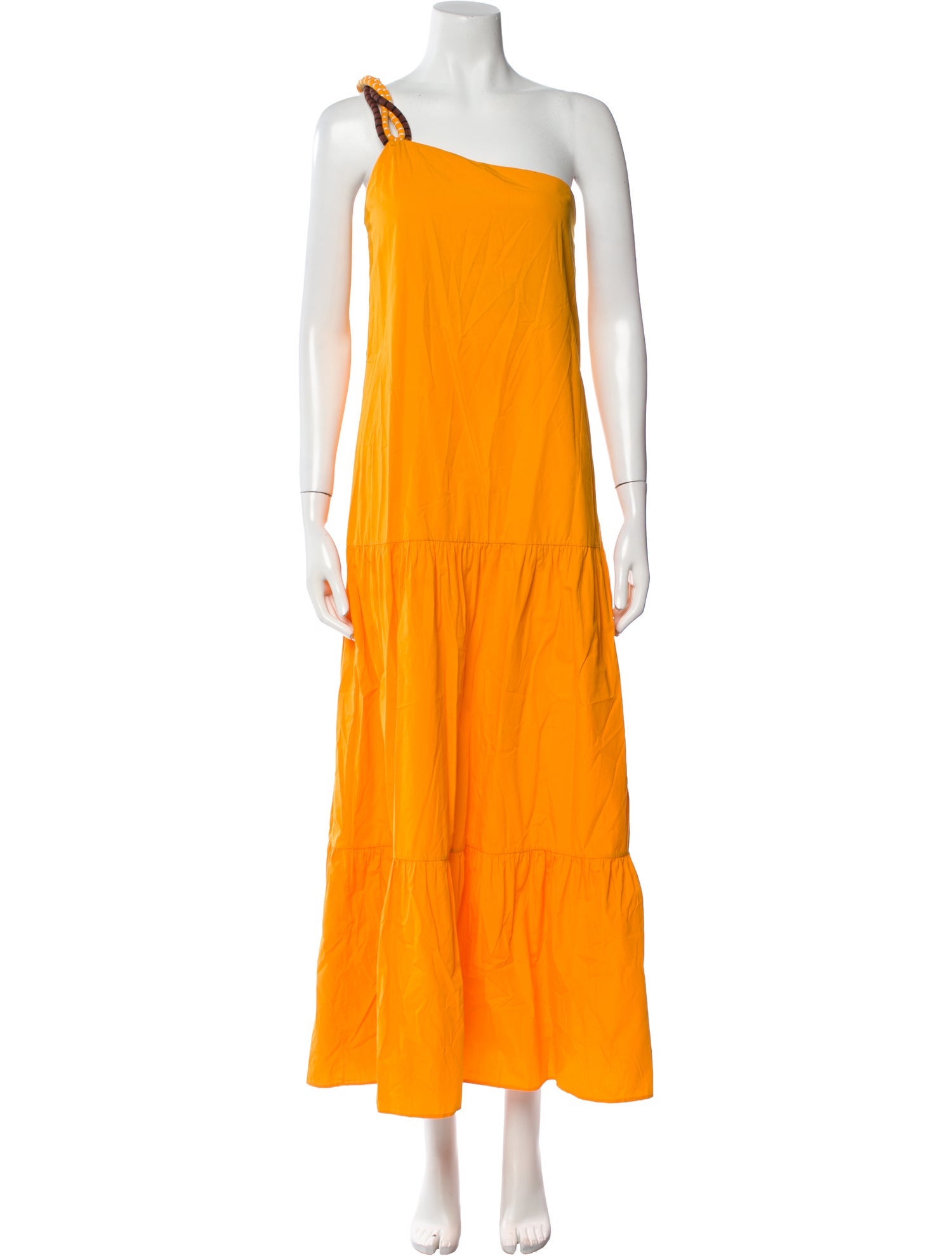 Johanna Ortiz One-Shoulder Long Dress