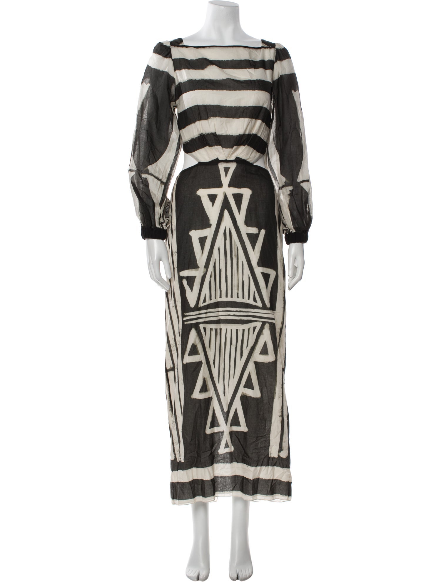 Johanna Ortiz Printed Long Dress