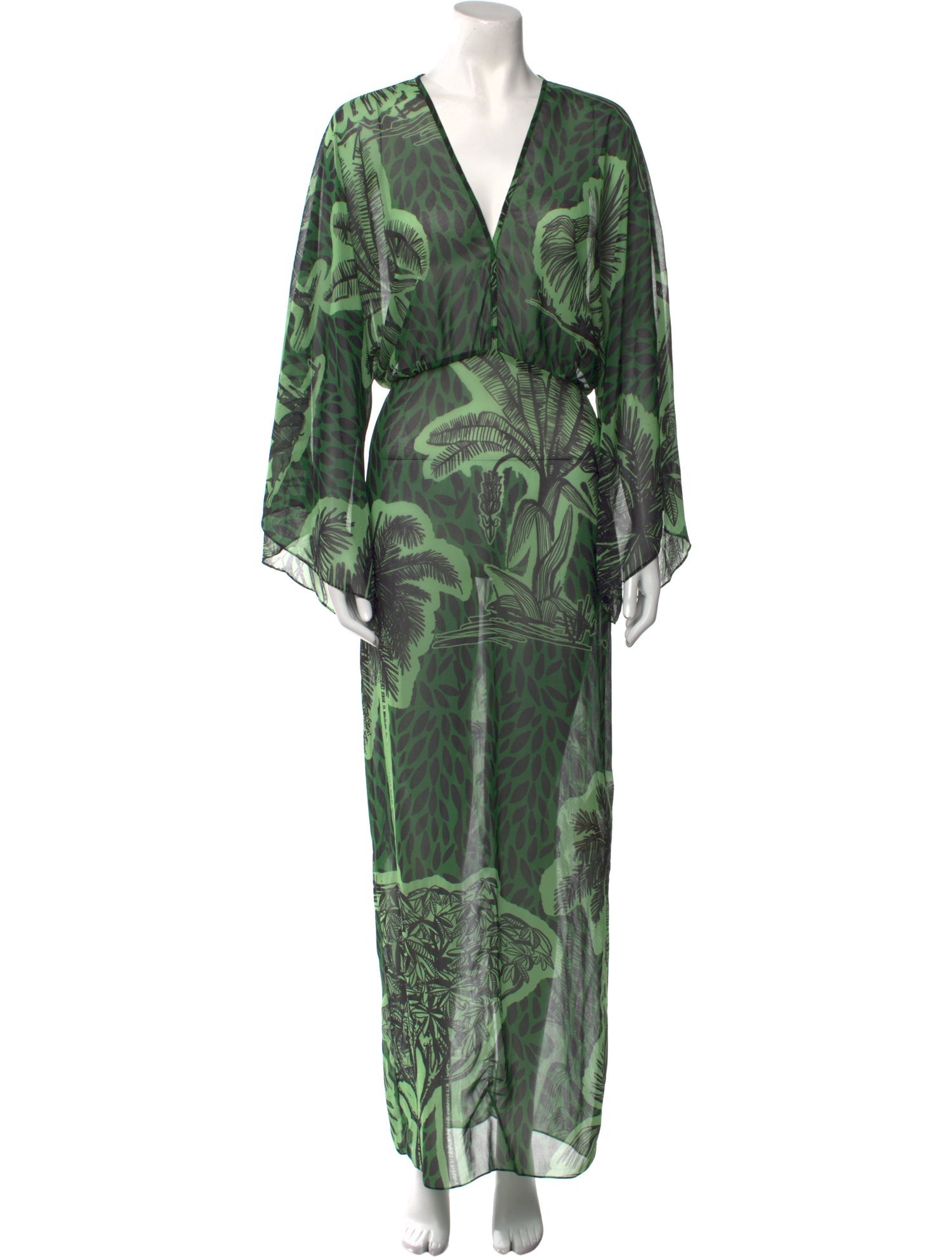 Johanna Ortiz Printed Long Dress