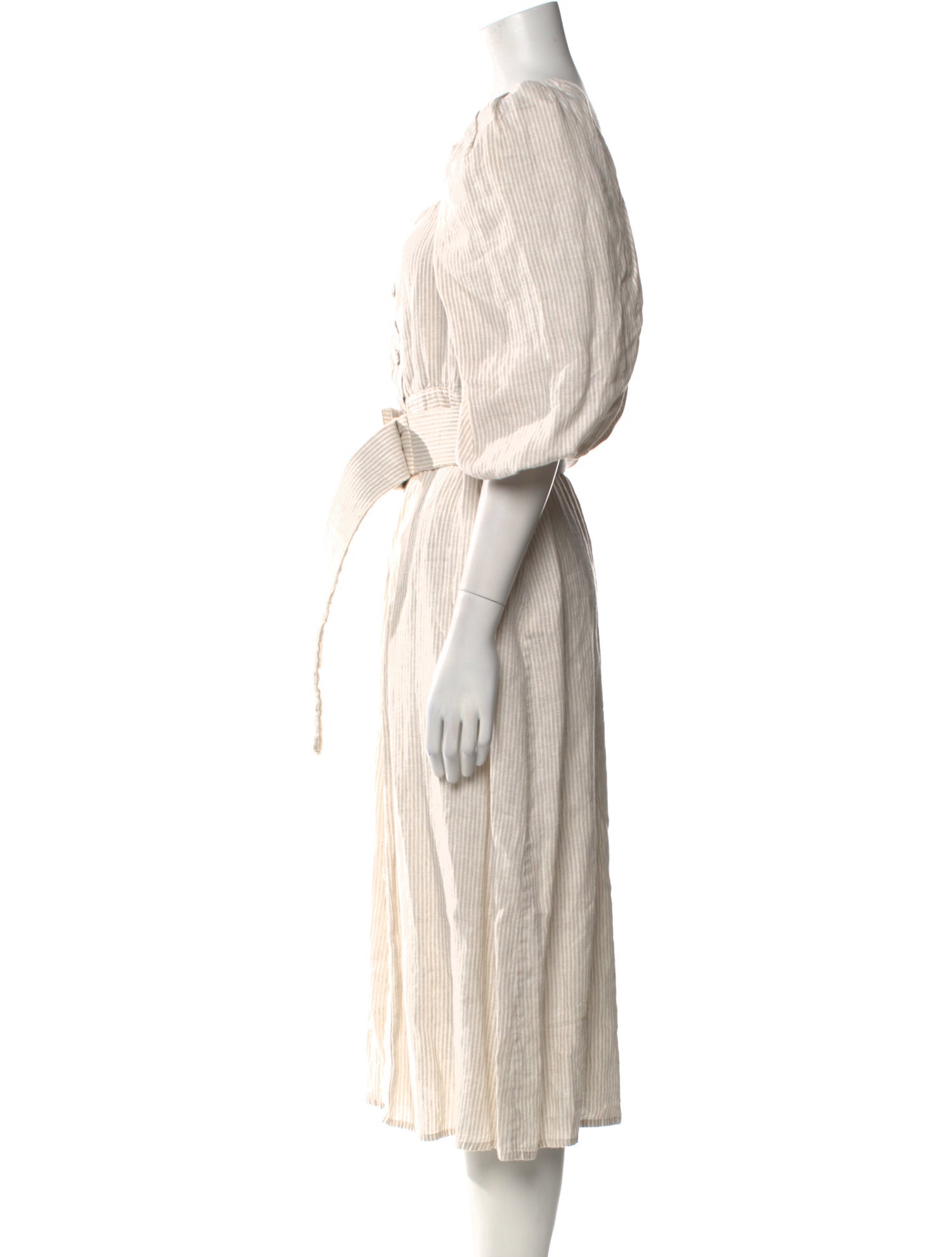 Johanna Ortiz Linen Midi Length Dress