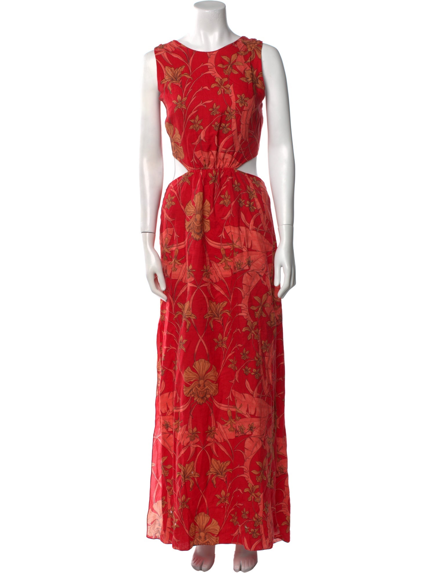 Johanna Ortiz Floral Print Long Dress
