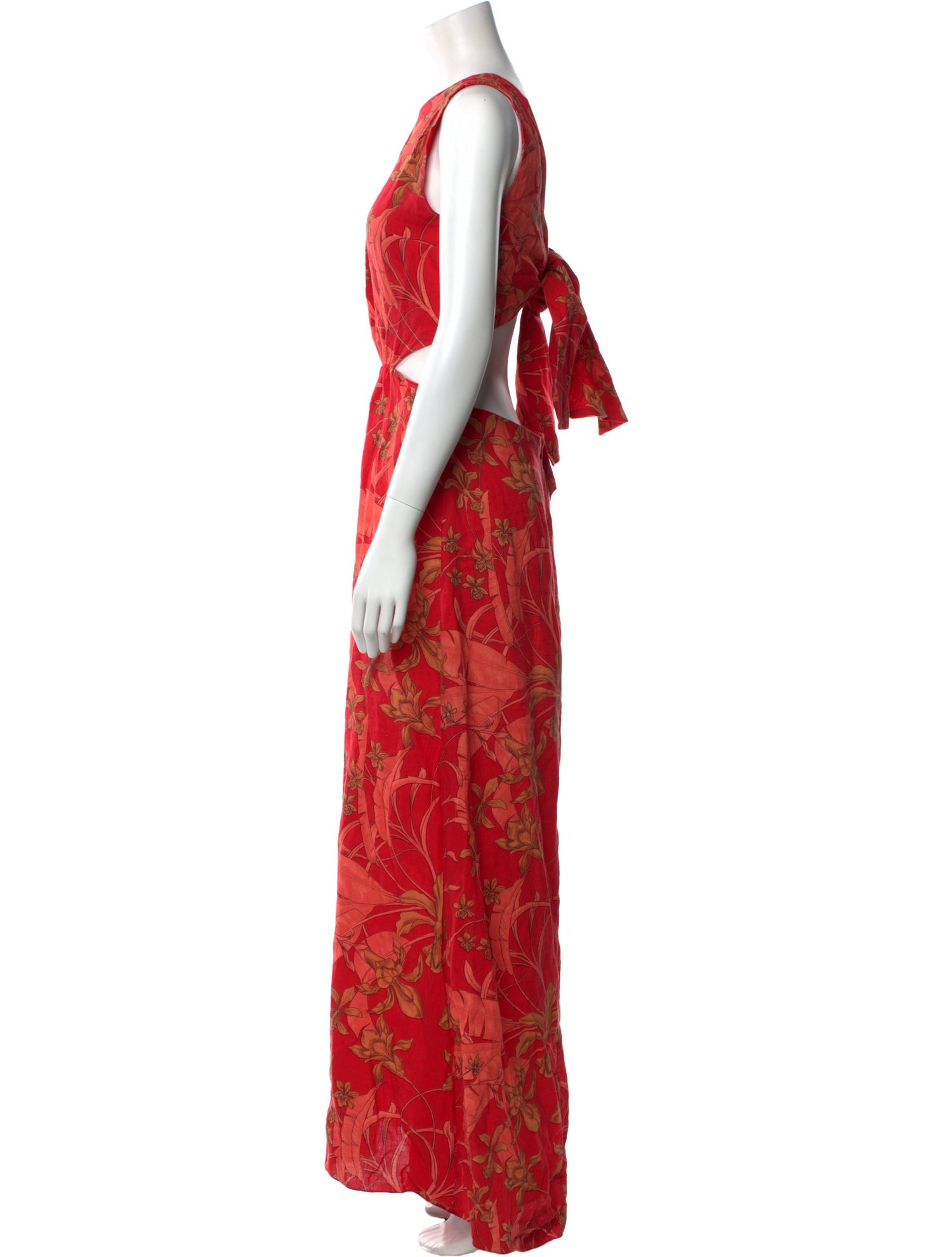 Johanna Ortiz Floral Print Long Dress