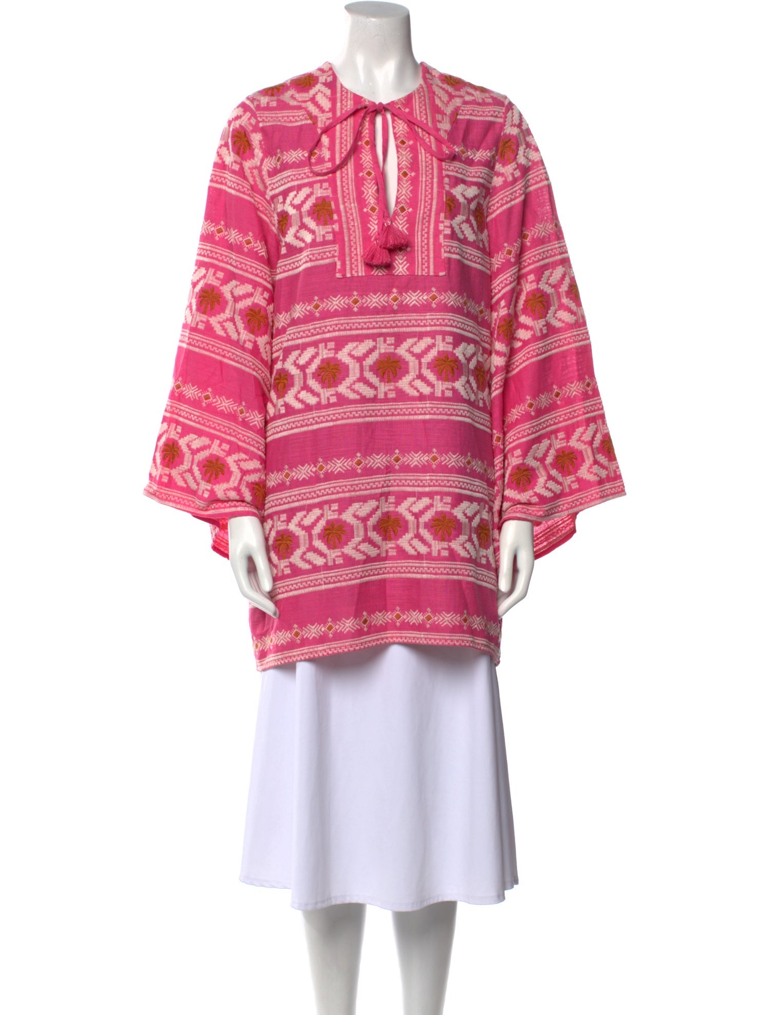 Johanna Ortiz Paisley Print V-Neck Tunic