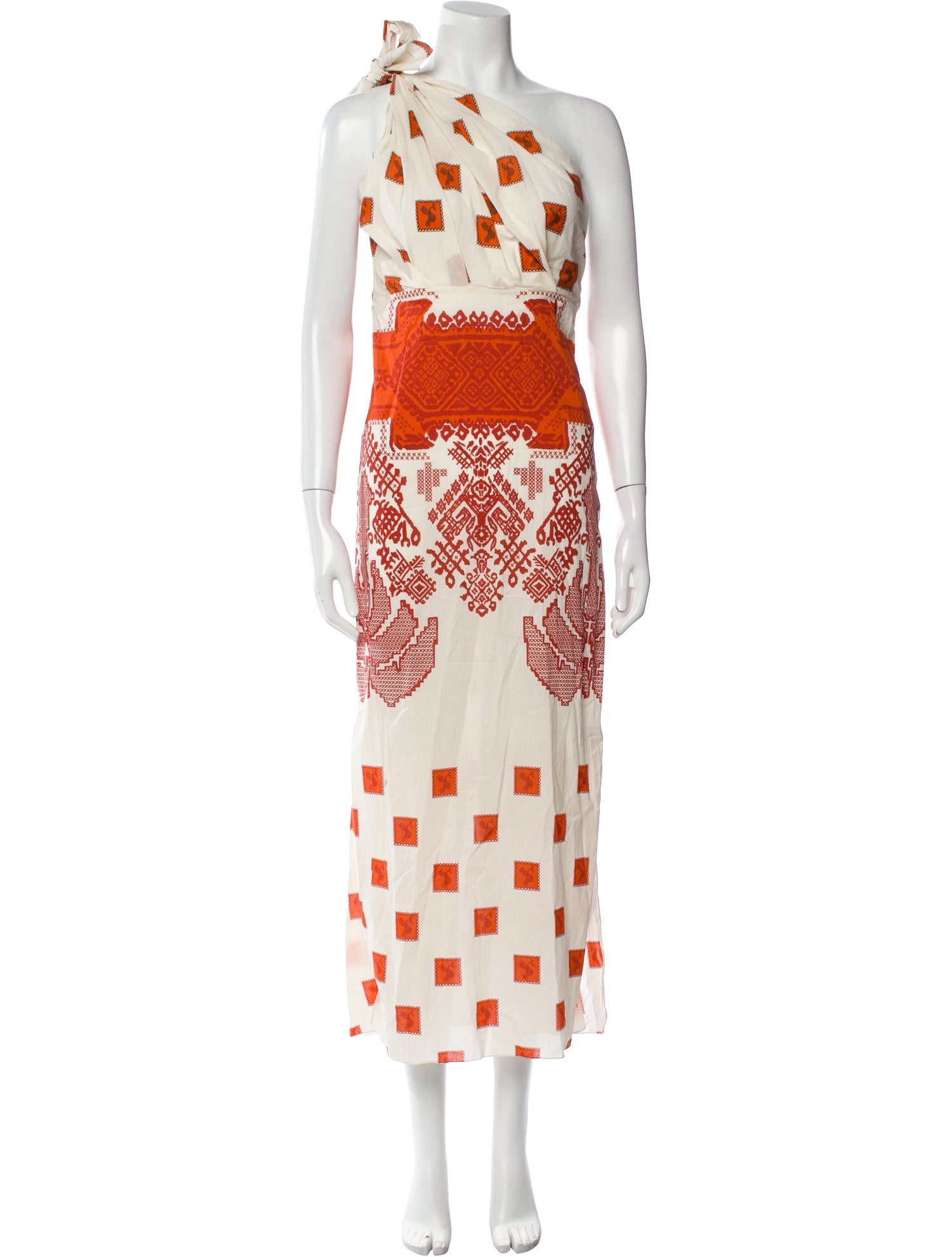 Johanna Ortiz Printed Long Dress