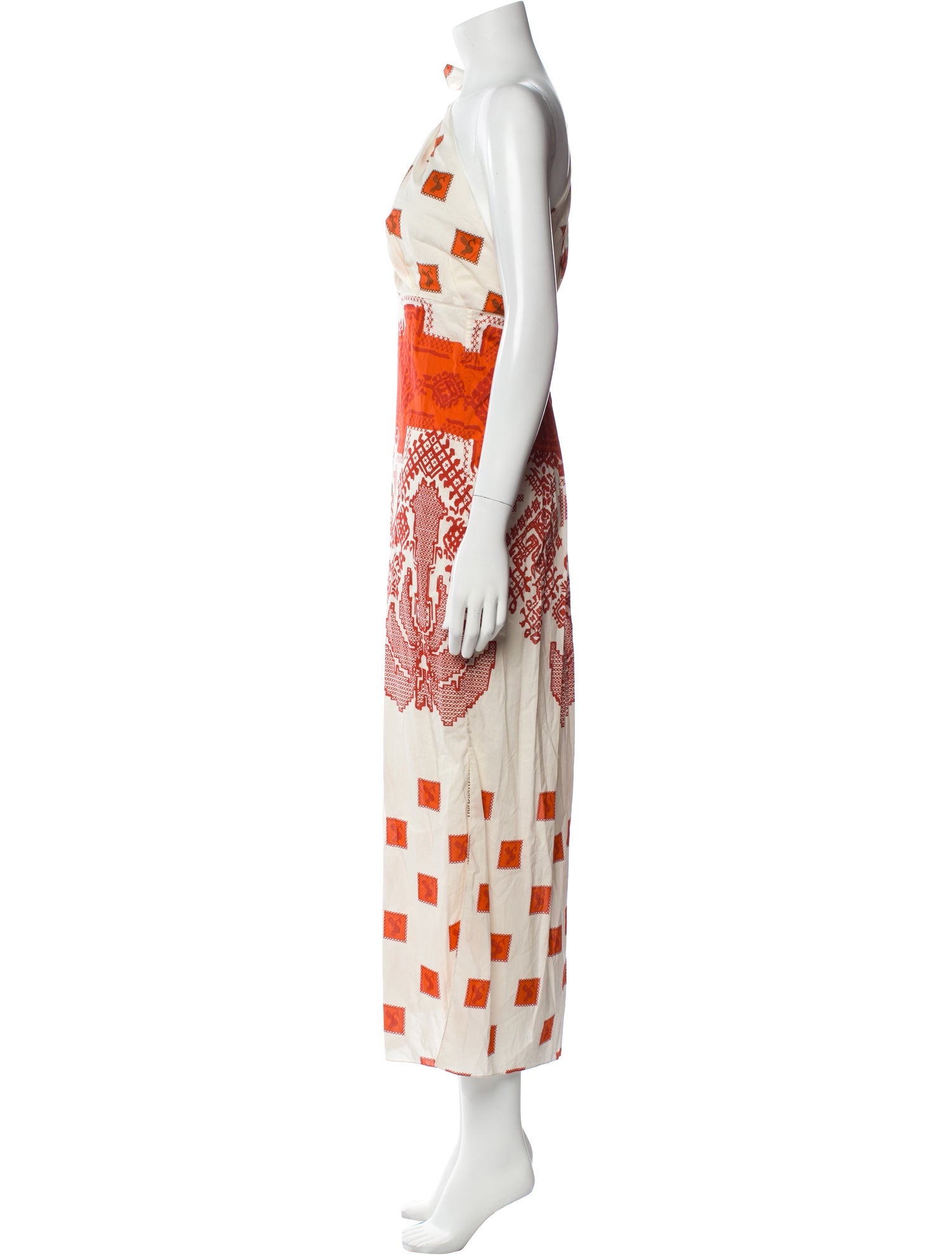 Johanna Ortiz Printed Long Dress