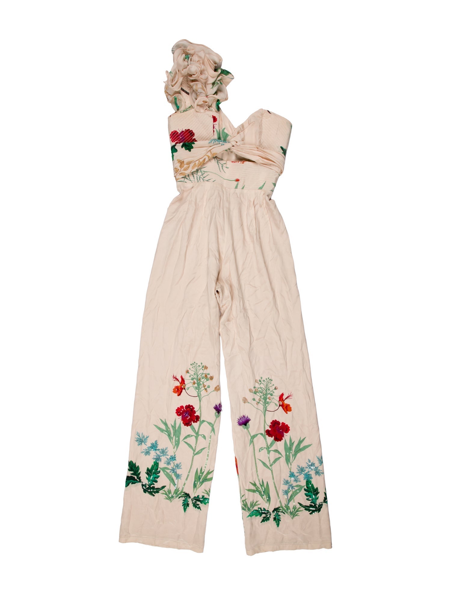 Johanna Ortiz Silk Printed Jumpsuit