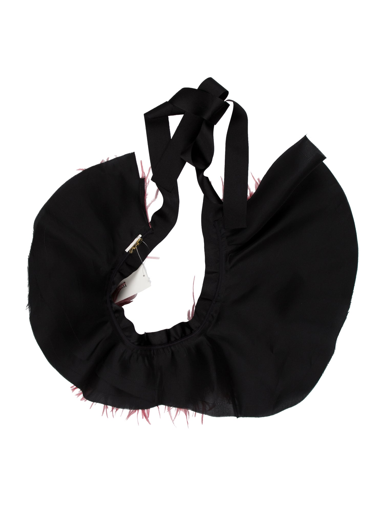 Johanna Ortiz Skinny Feather Trim Waist Belt