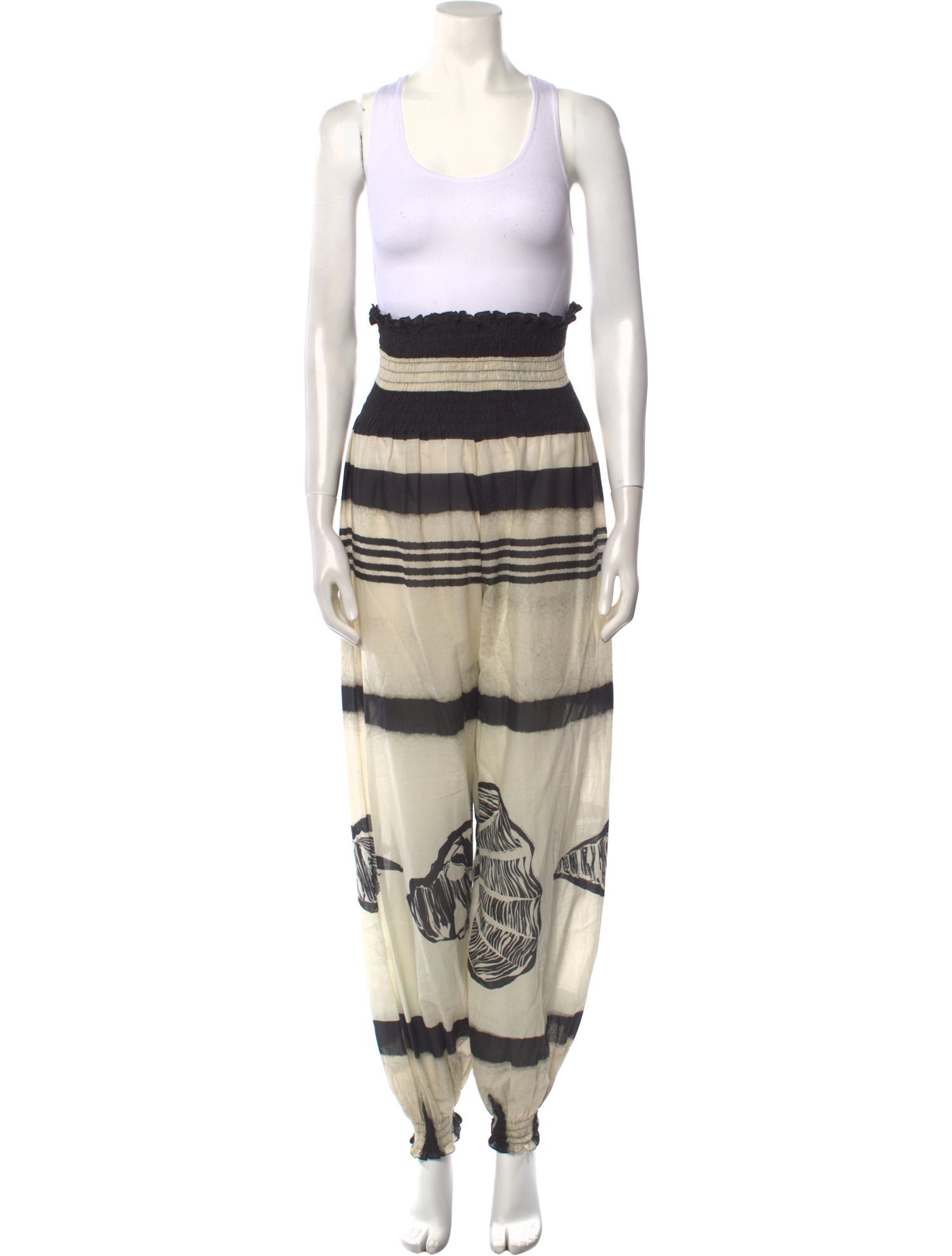 Johanna Ortiz Printed Scoop Neck Jumpsuit