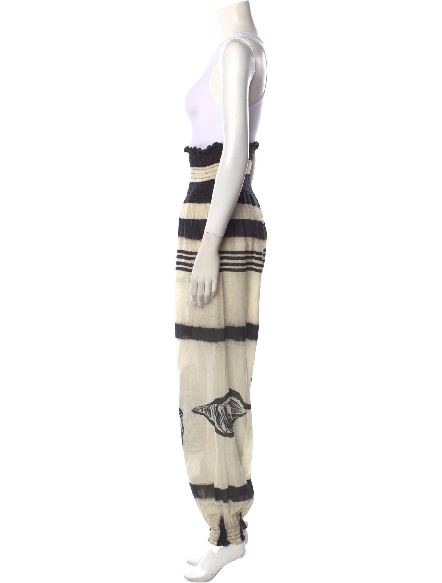 Johanna Ortiz Printed Scoop Neck Jumpsuit