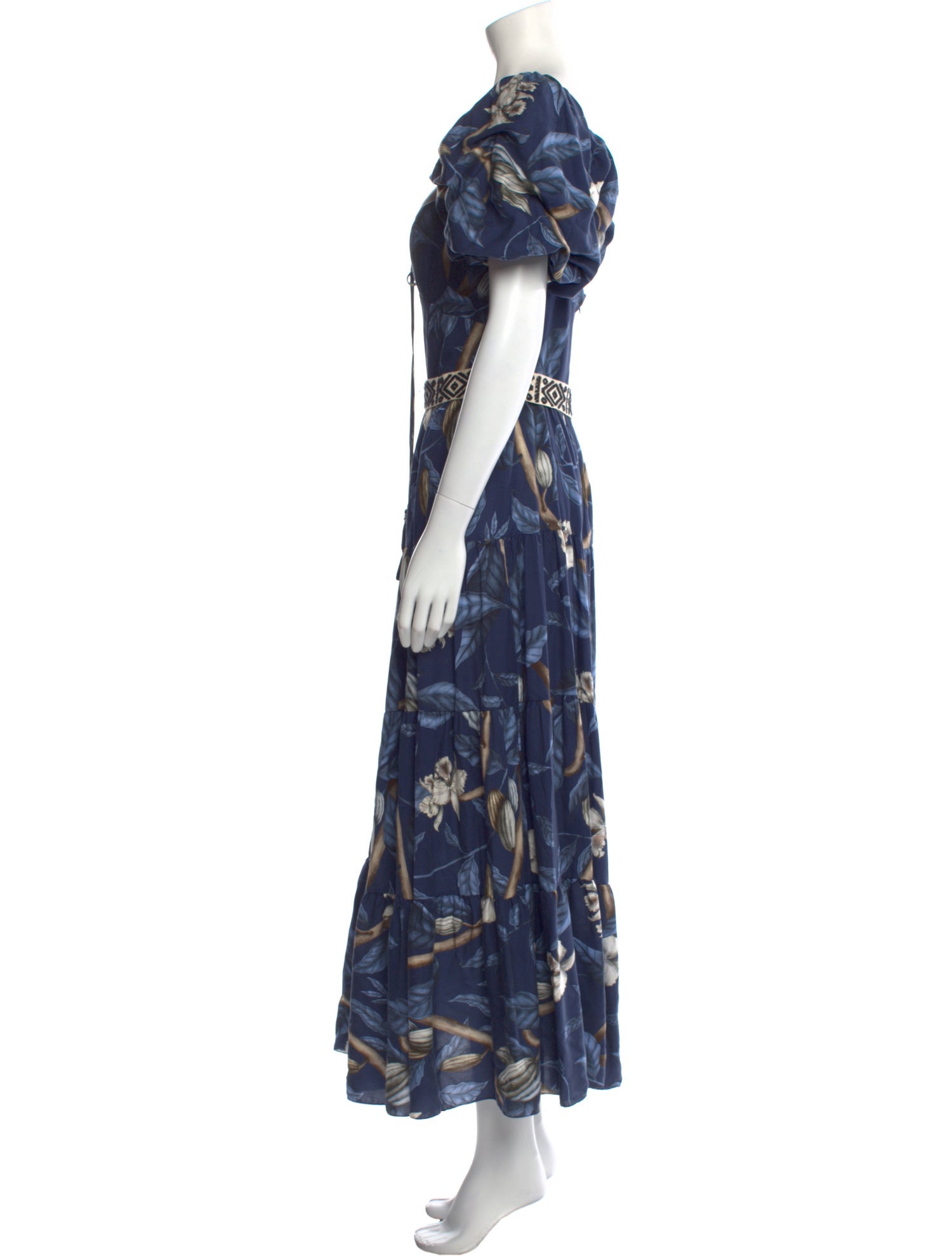 Johanna Ortiz Floral Print Long Dress