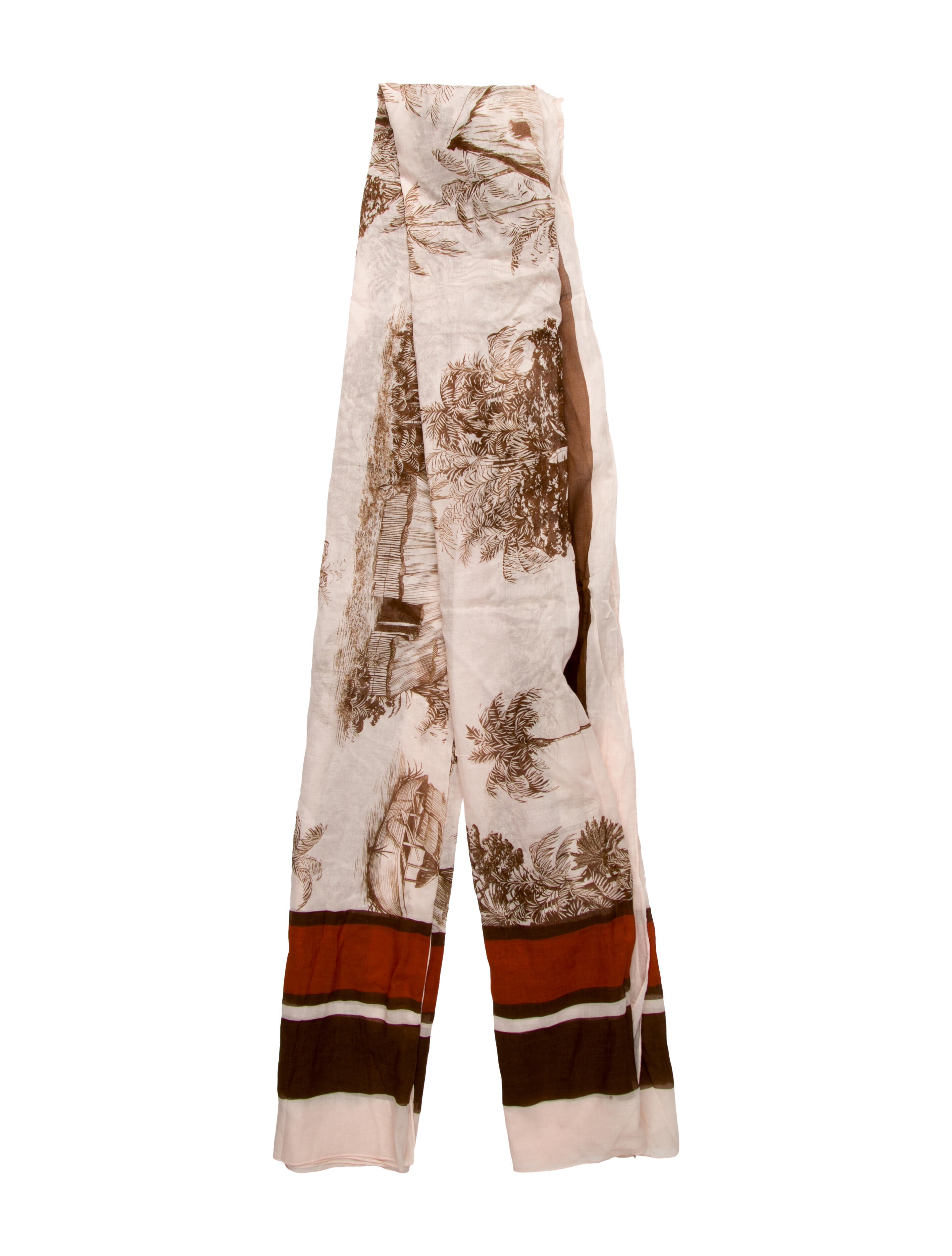Johanna Ortiz Cashmere Printed Scarf