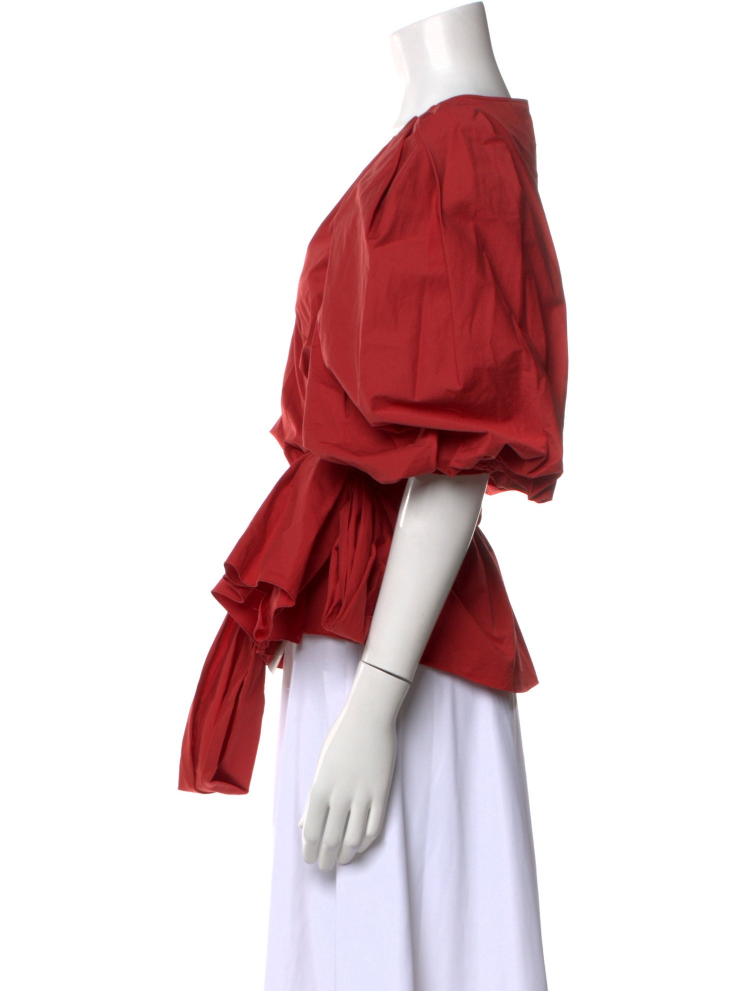 Johanna Ortiz V-Neck Three-Quarter Sleeve Blouse