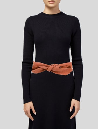 Johanna Ortiz Wide Suede Waist Belt