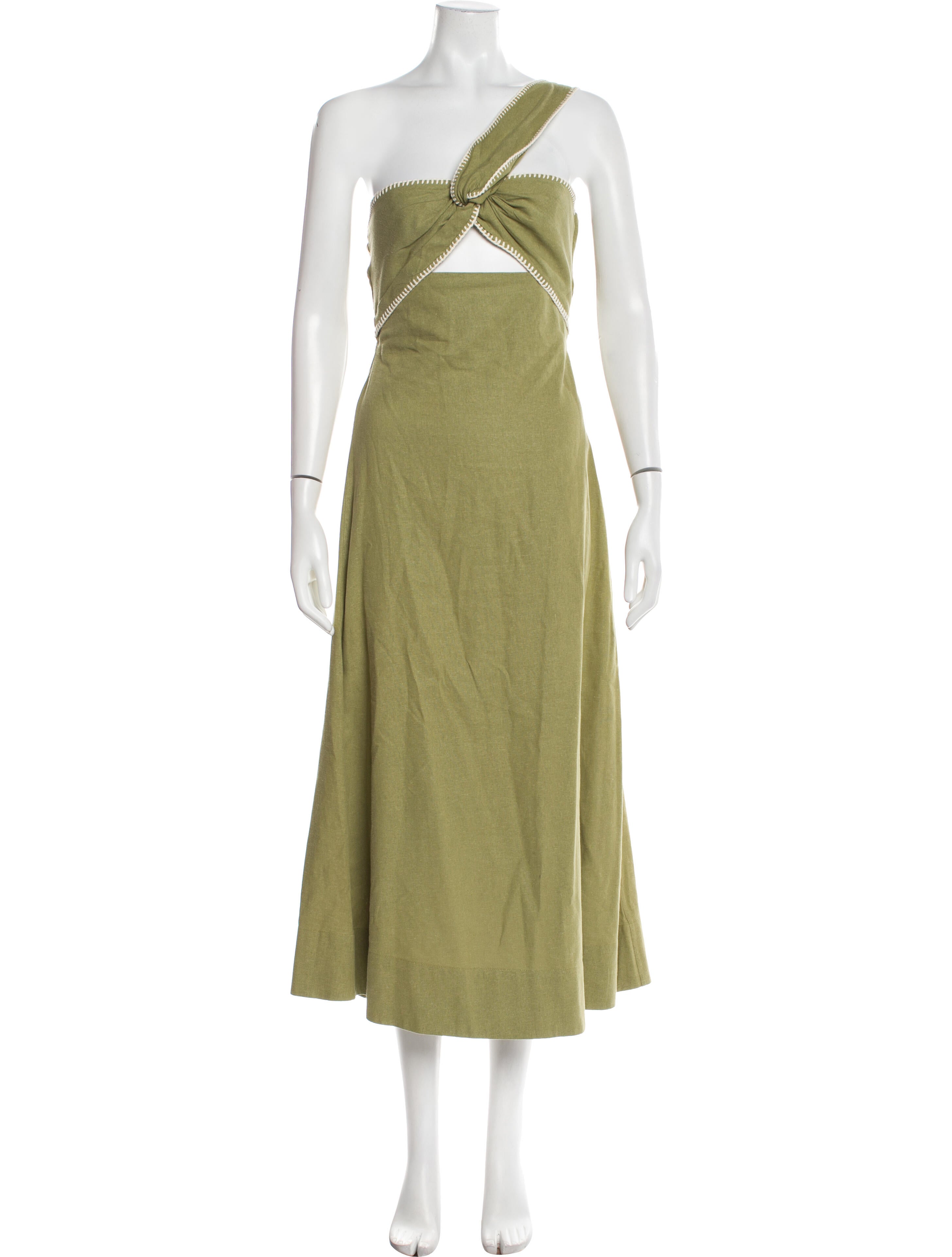 Johanna Ortiz Linen Long Dress
