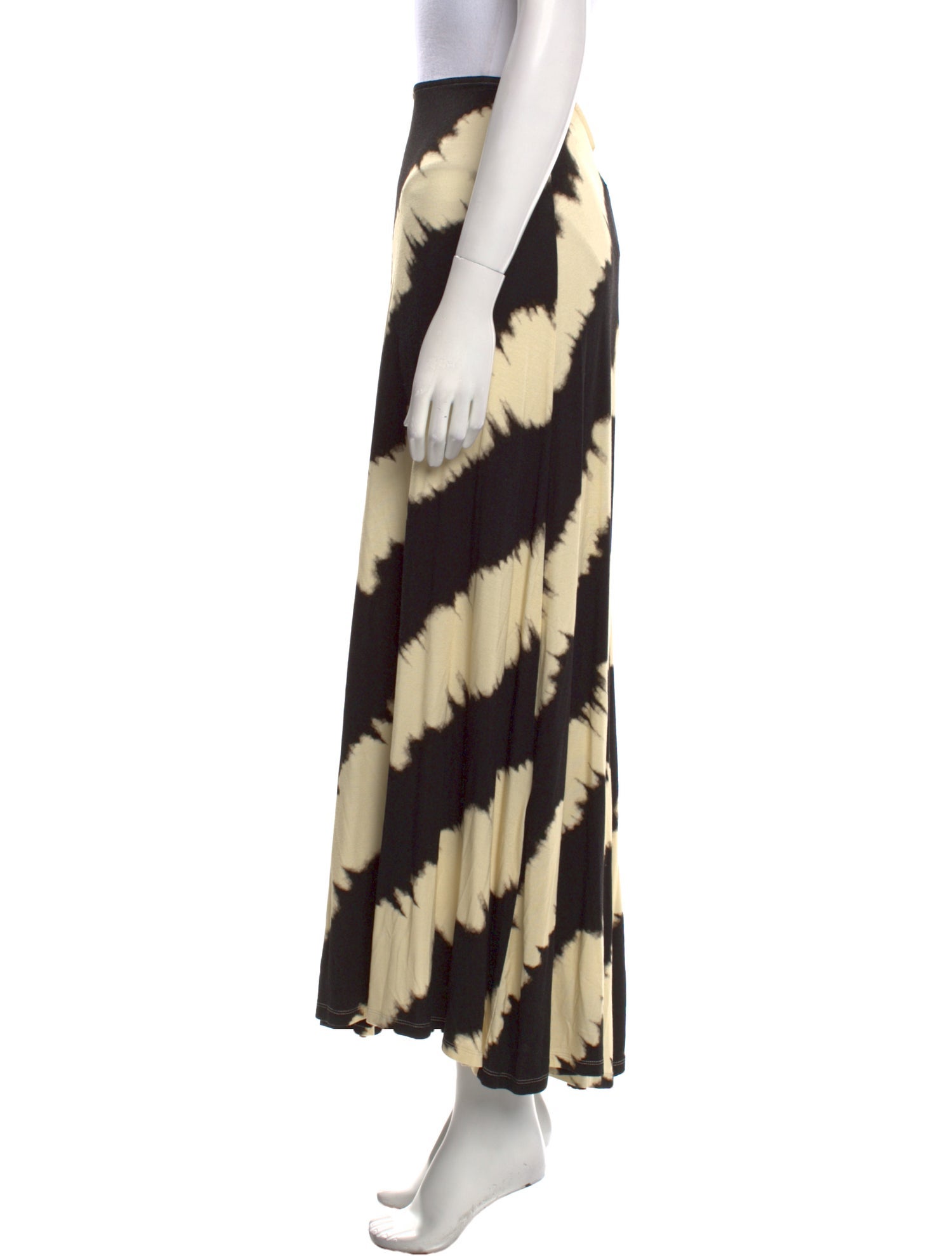 Johanna Ortiz Striped Midi Length Skirt