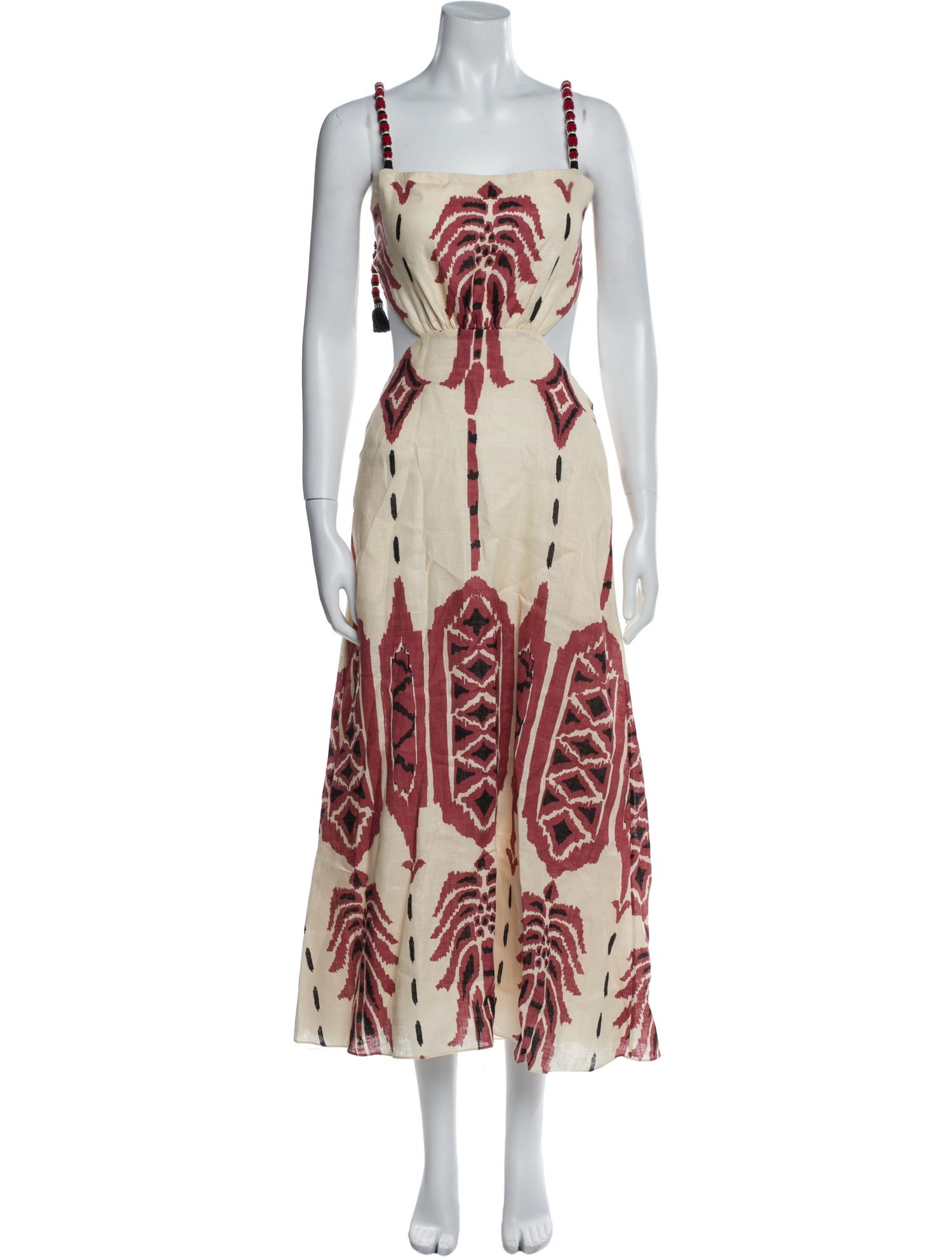 Johanna Ortiz Linen Long Dress