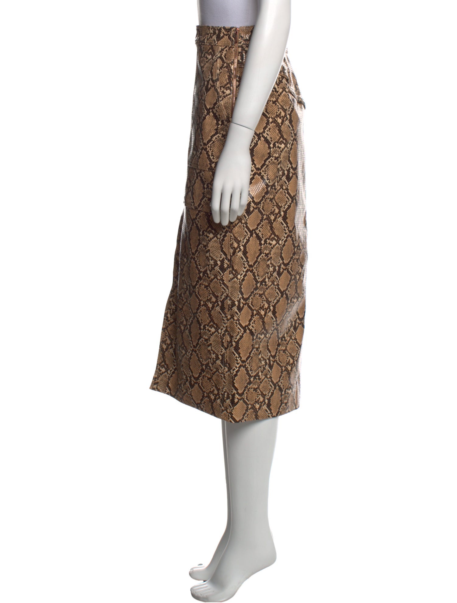 Johanna Ortiz Animal Print Midi Length Skirt w/ Tags