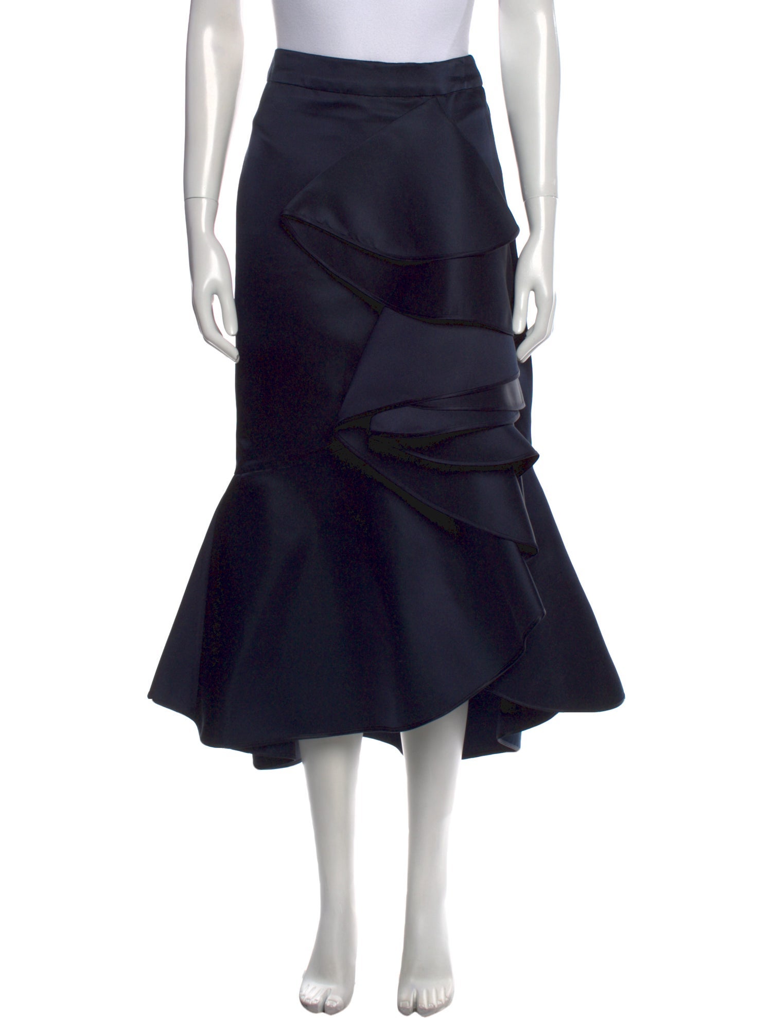 Johanna Ortiz Silk Midi Length Skirt
