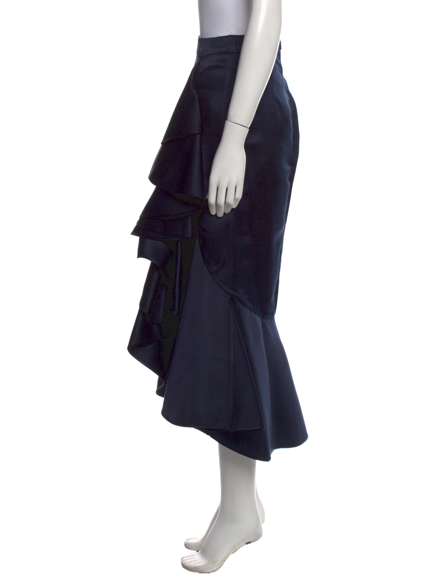 Johanna Ortiz Silk Midi Length Skirt