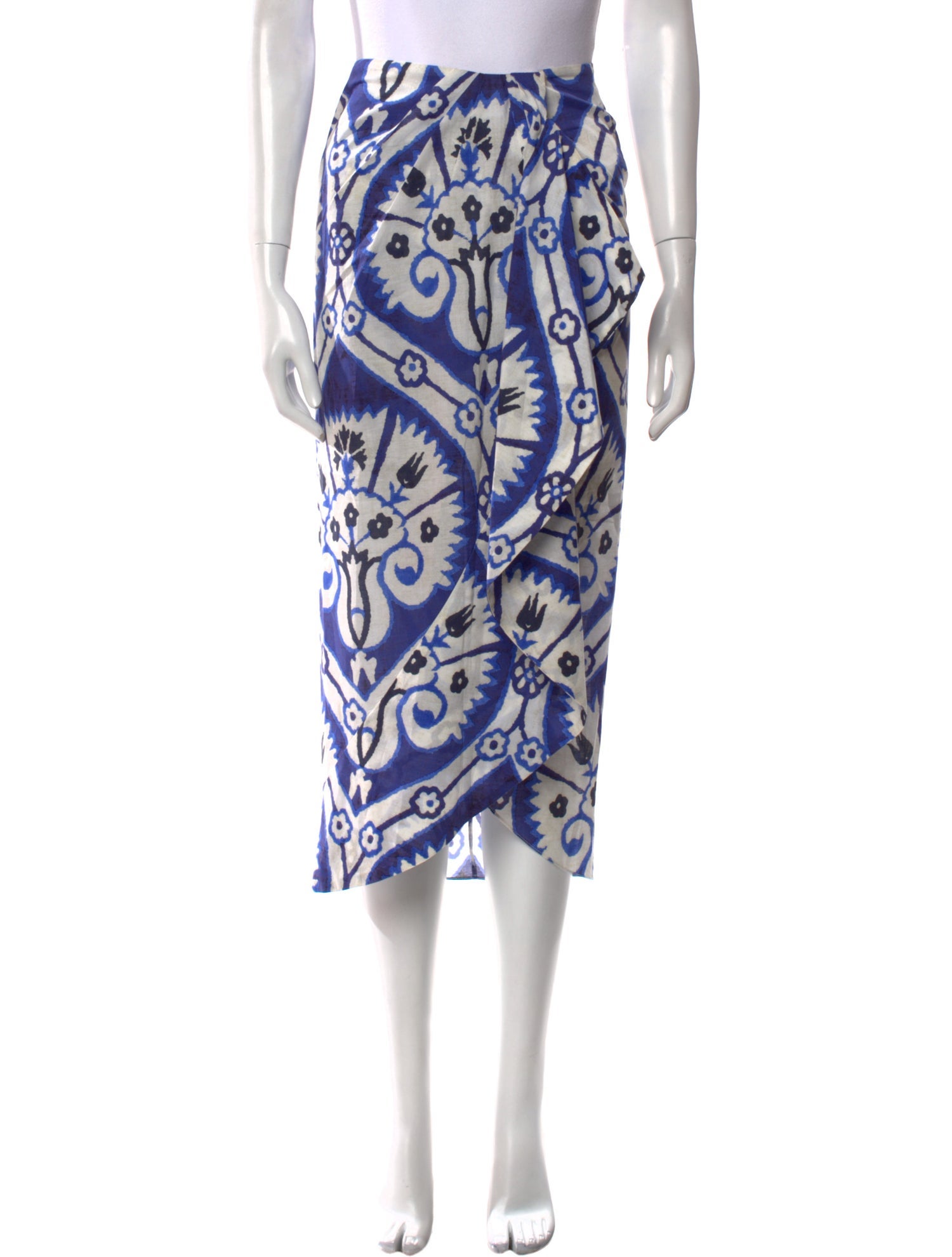 Johanna Ortiz Printed Midi Length Skirt