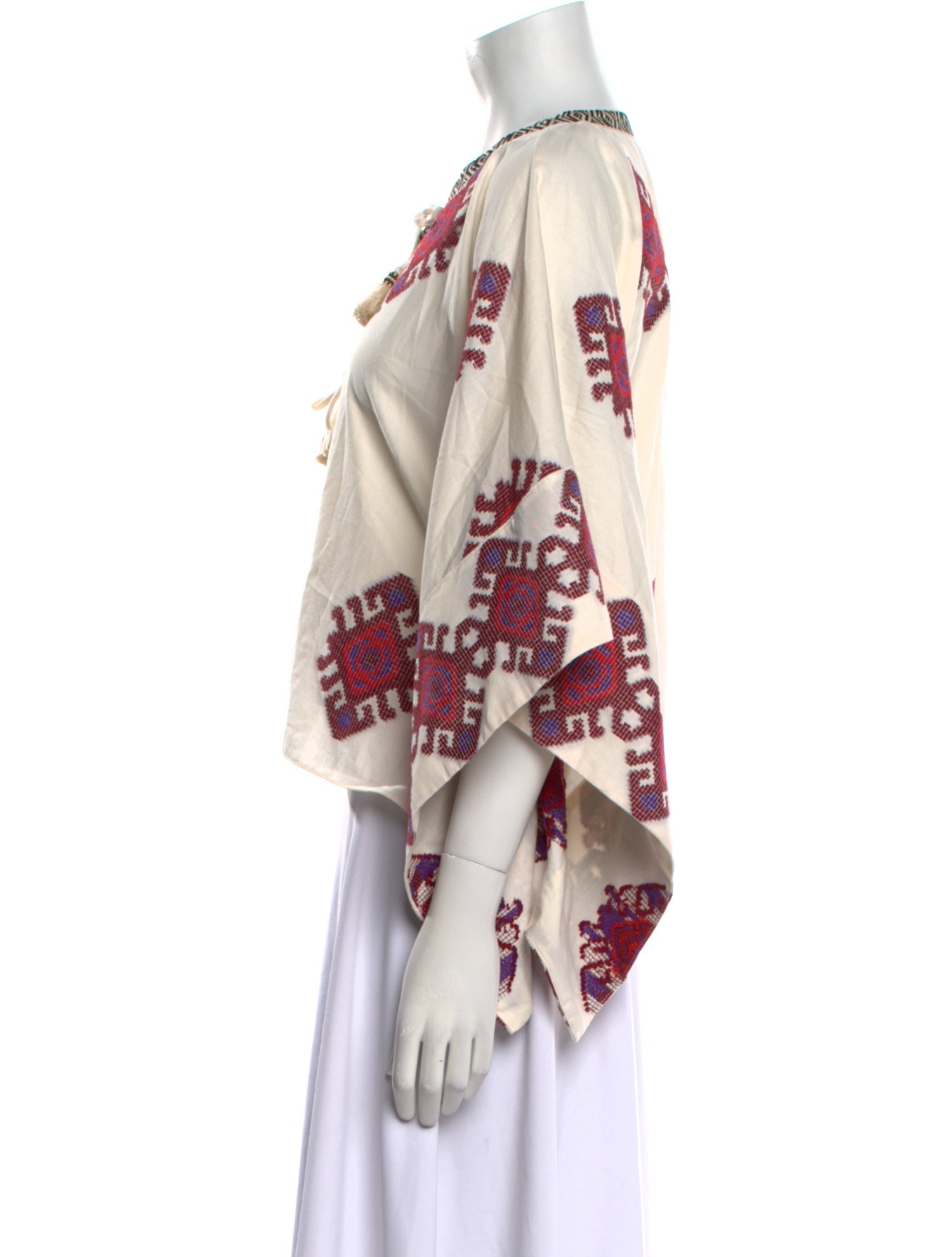 Johanna Ortiz Linen Printed Blouse