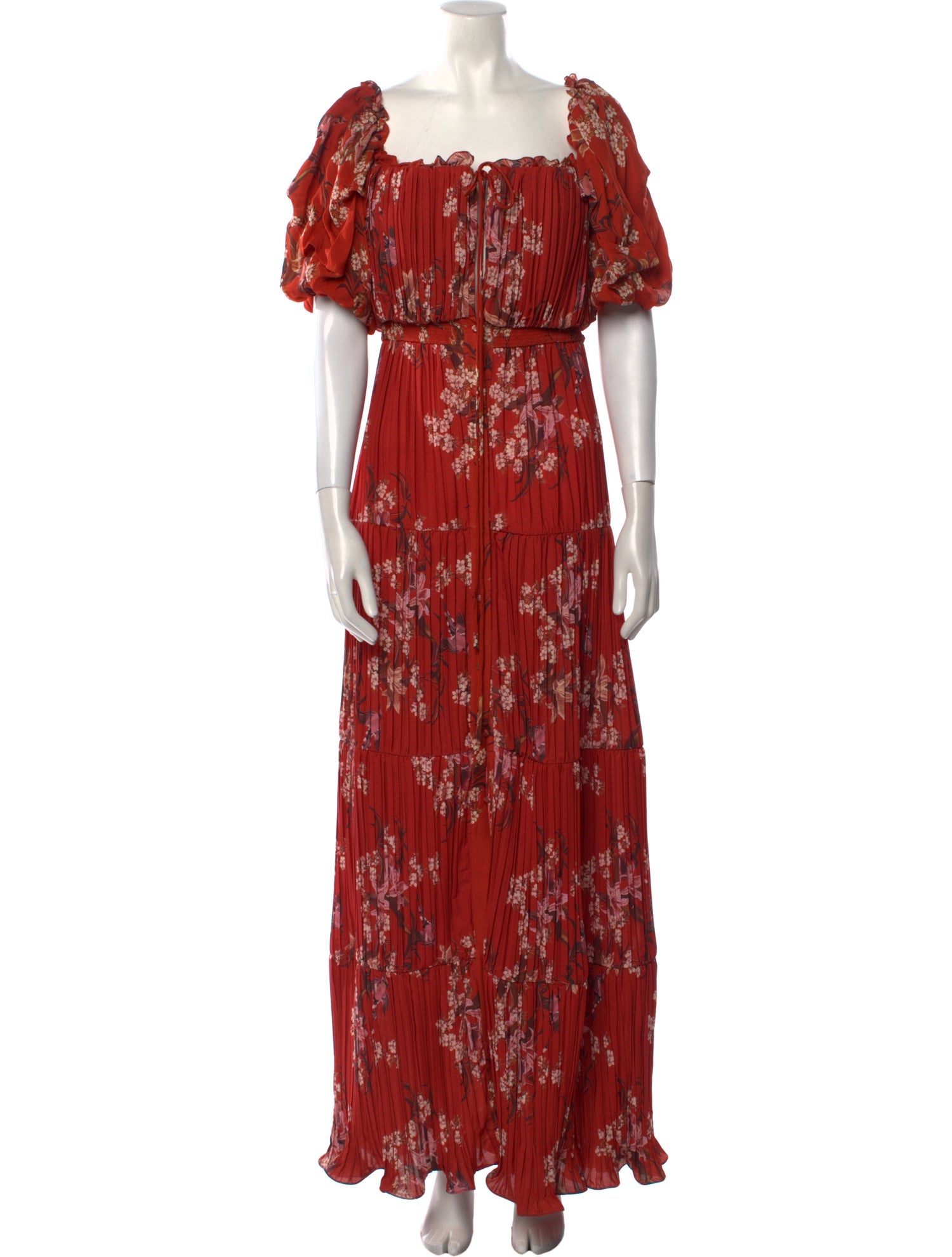 Johanna Ortiz Floral Print Long Dress