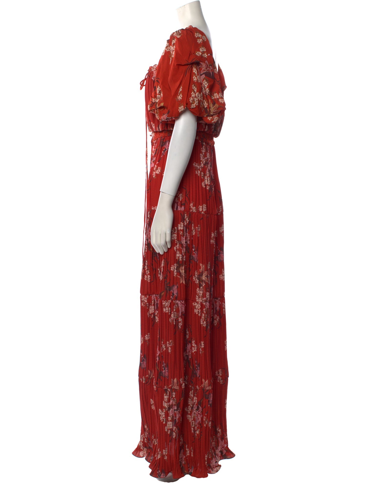 Johanna Ortiz Floral Print Long Dress
