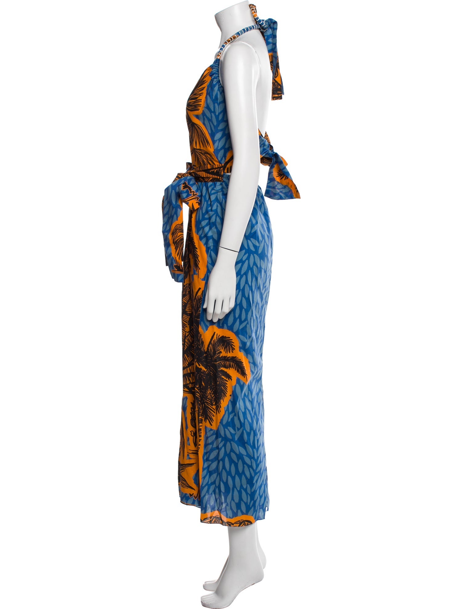 Johanna Ortiz Printed Long Dress