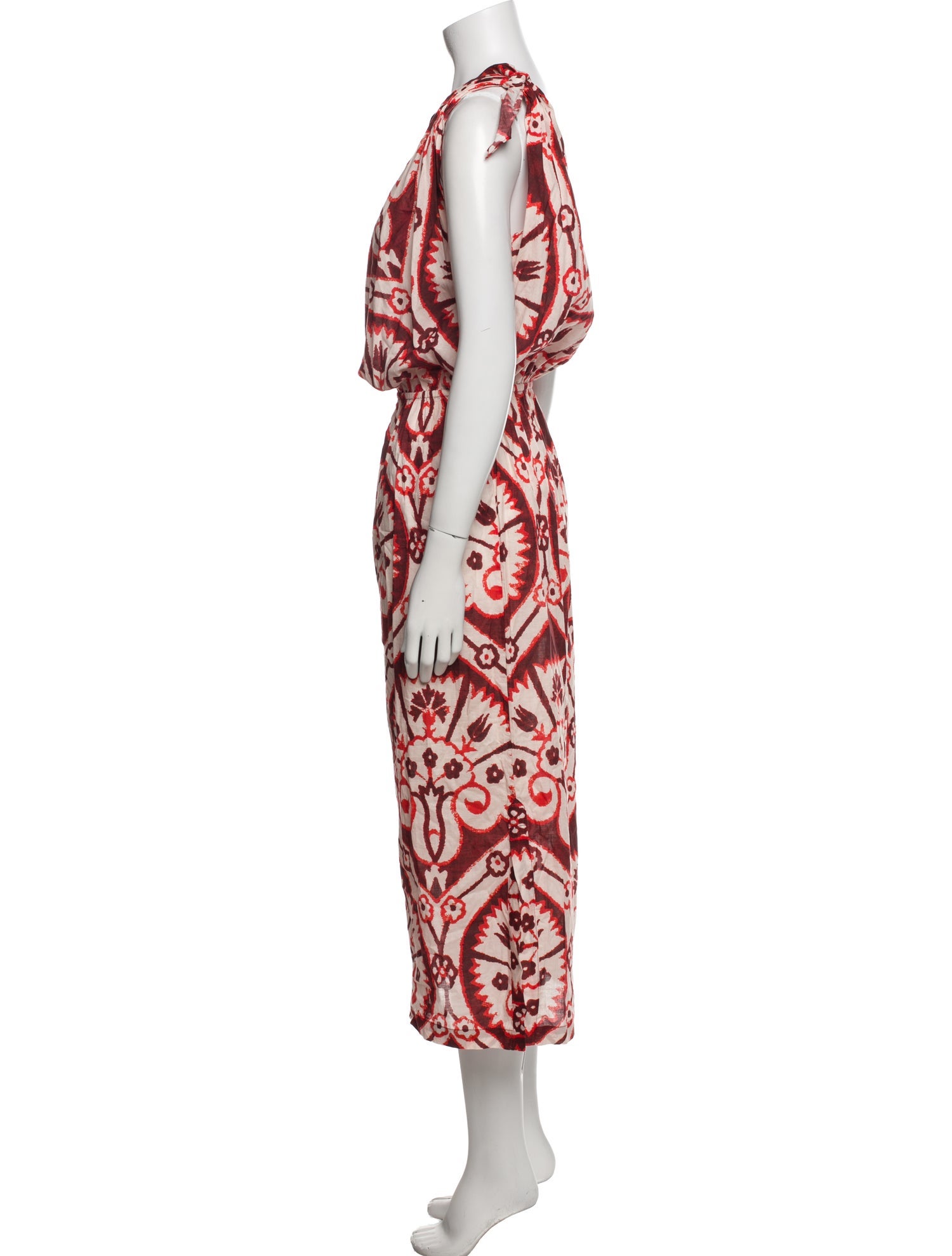 Johanna Ortiz Printed Long Dress