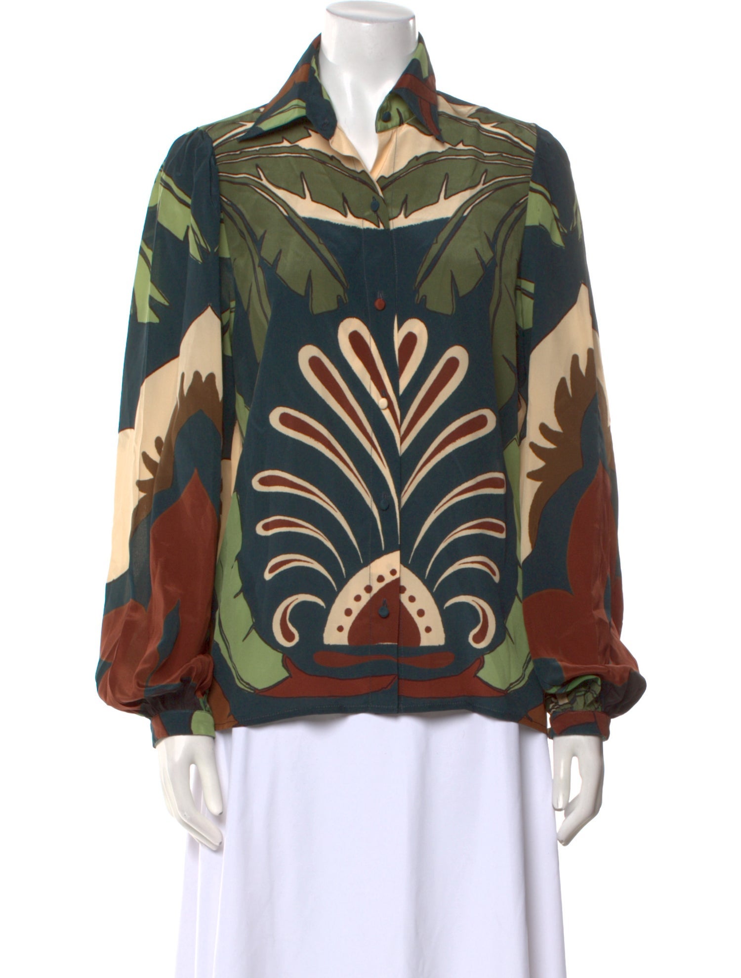 Johanna Ortiz Silk Printed Blouse